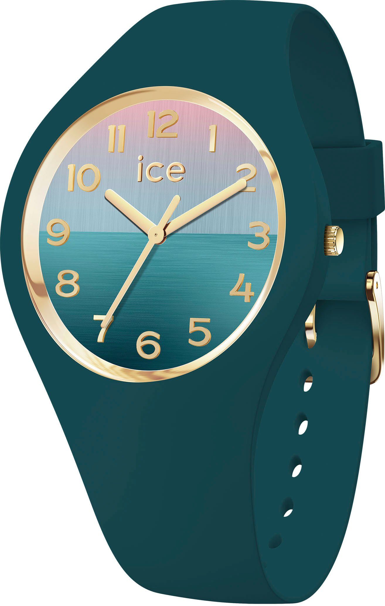 ice-watch Quarzuhr ICE horizon - Medium - 3H 021354, Armbanduhr, Damenuhr, Mineralglas, analog, Silikonarmband
