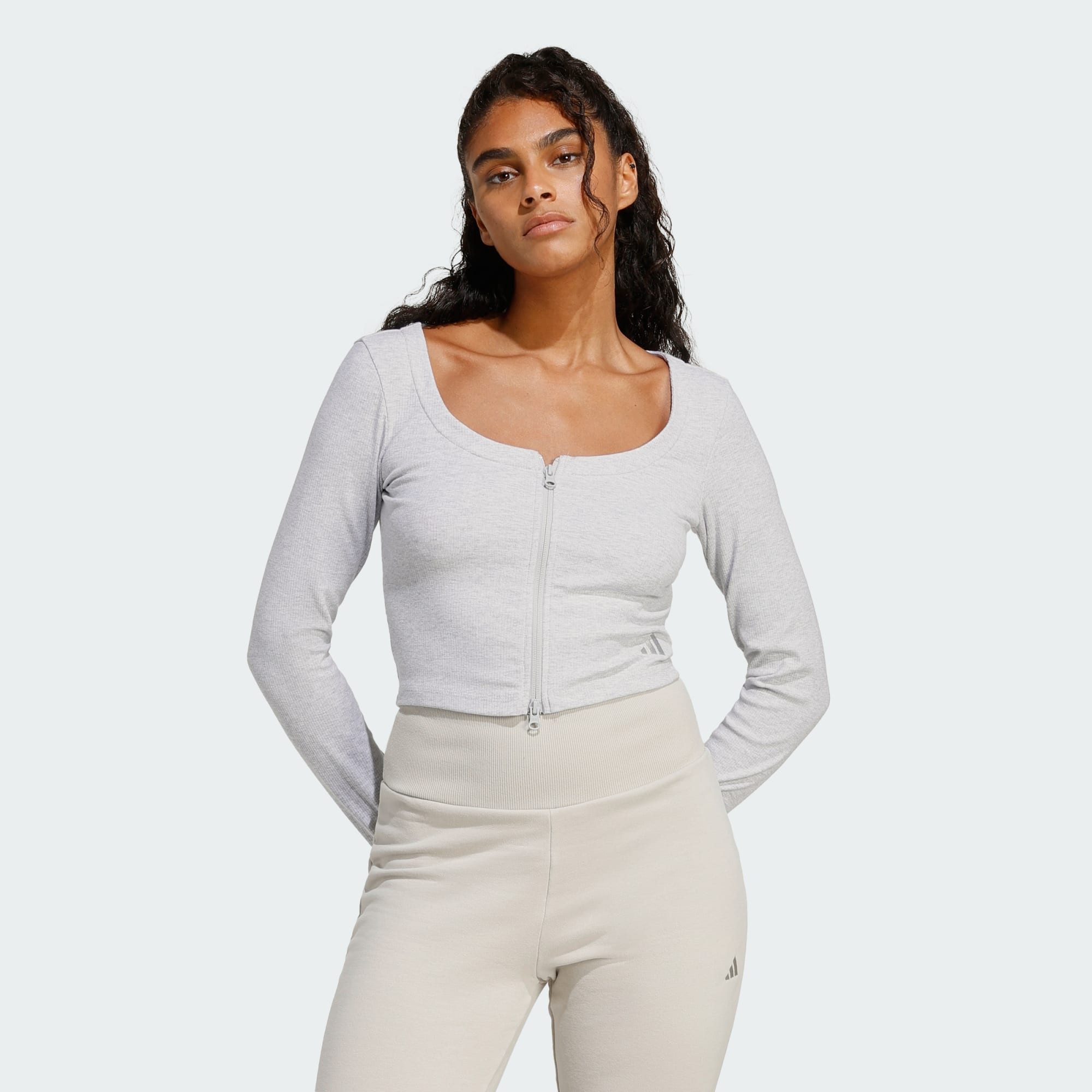 adidas Sportswear Cardigan SEASONAL ESSENTIALS RIB CARDIGAN (1-tlg)