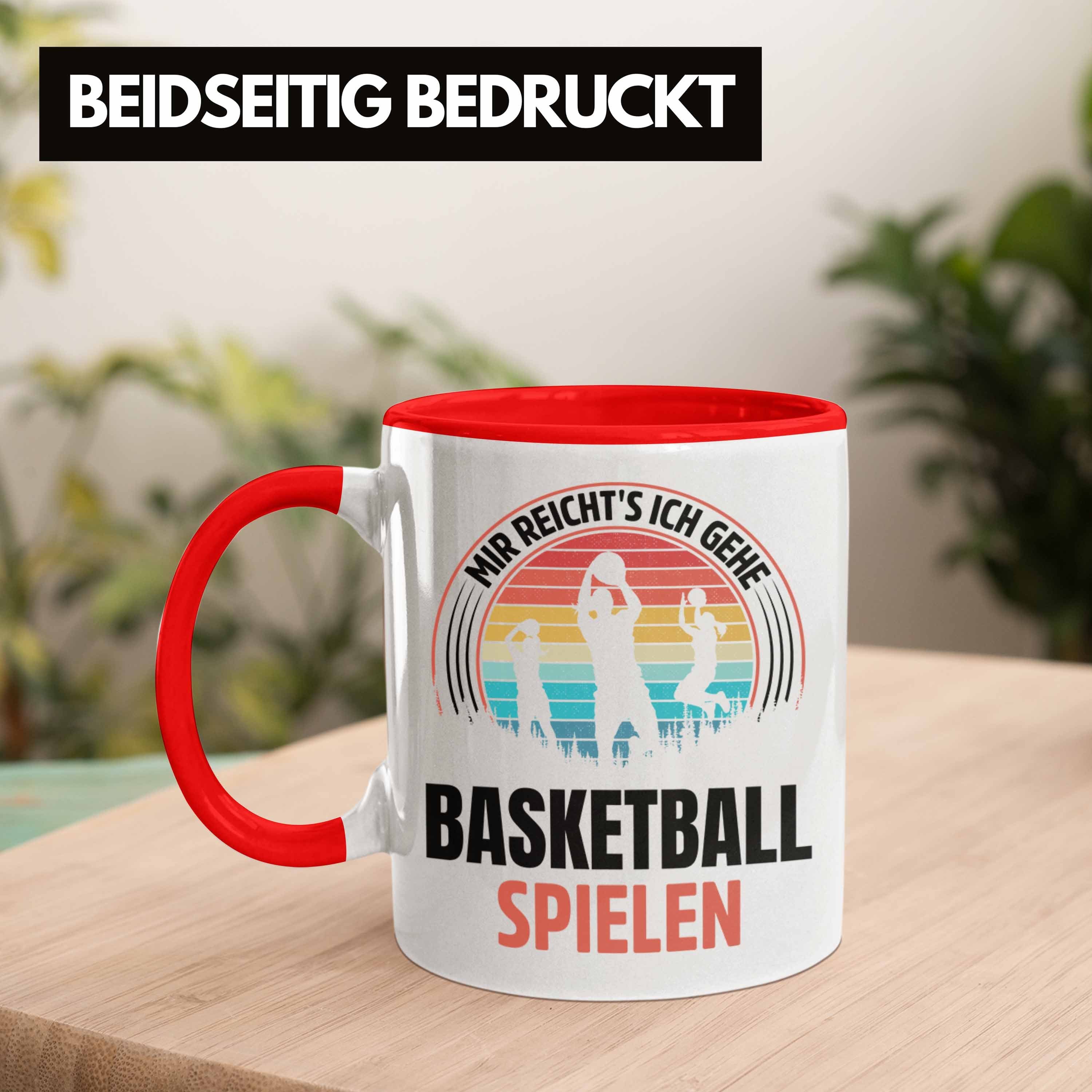 Geschenkidee Basketballspielerin Rot Frauen Tasse Mädchen Tasse Trendation Basketball