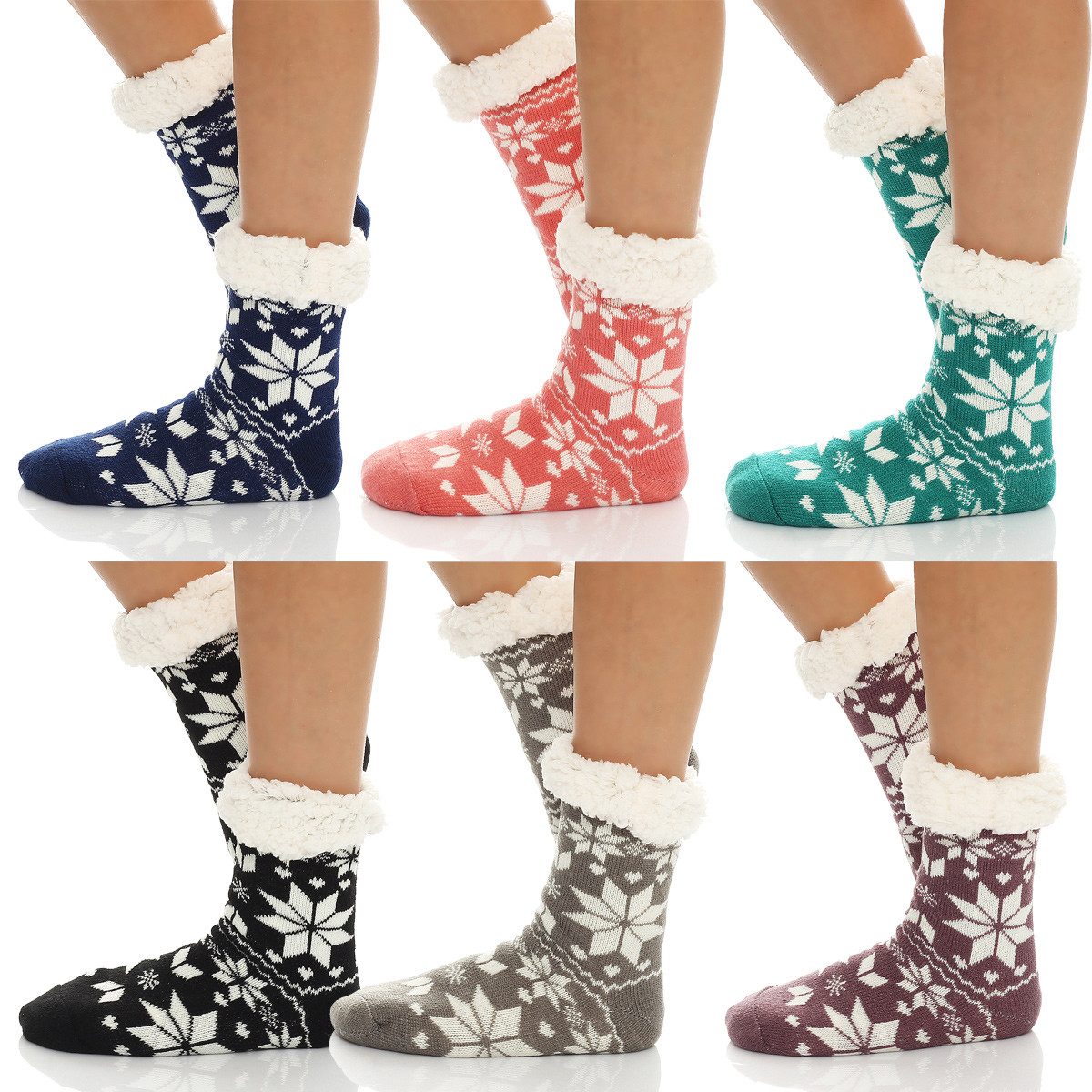 Antonio Kuschelsocken Damen Hütten Hausschuhe CL 028 Grün one Size (35-42)
