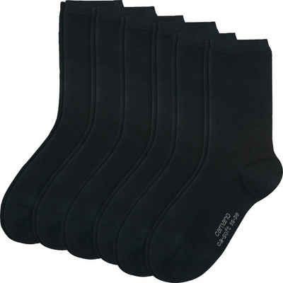 Camano Socken Damen-Socken 6 Paar Uni