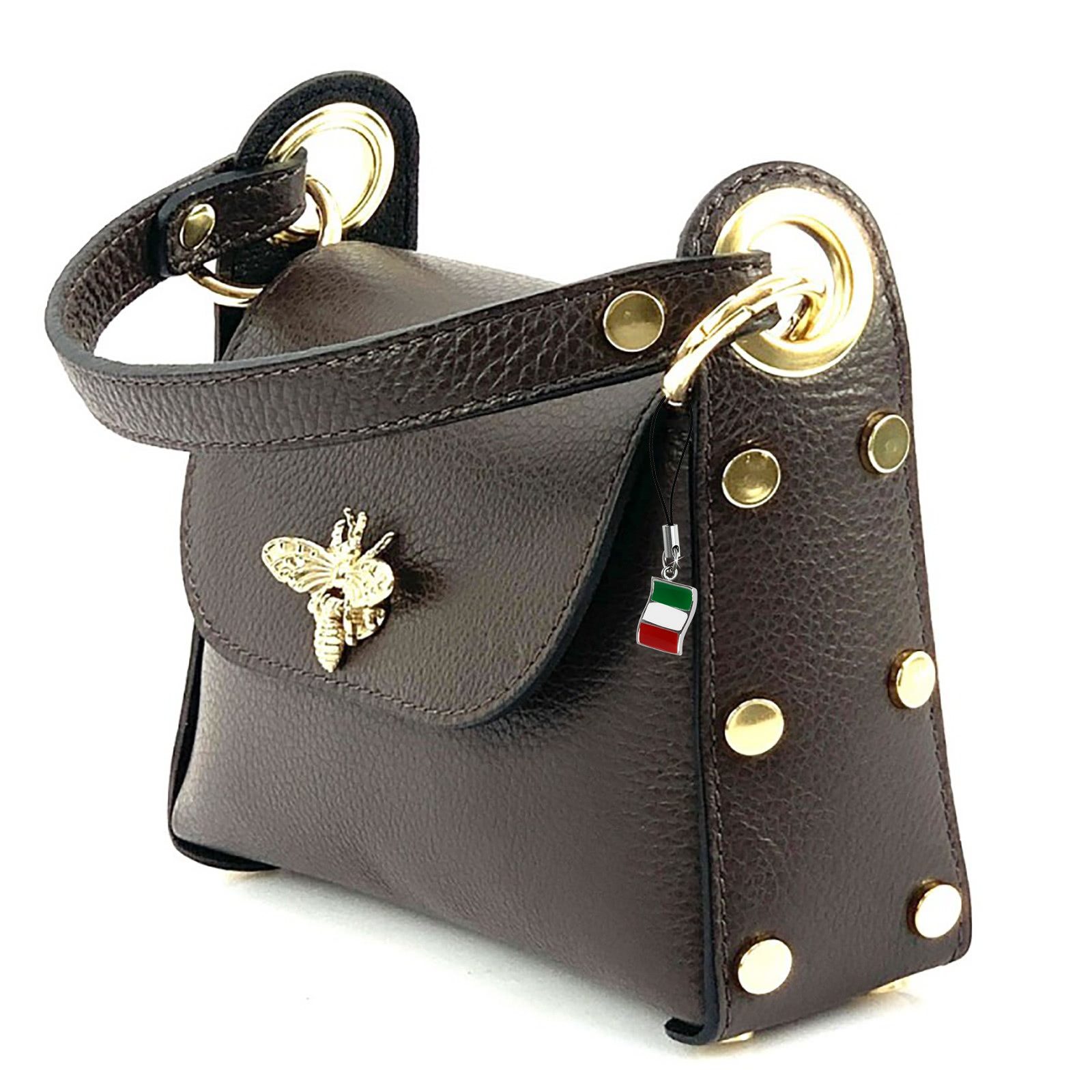 FLORENCE Umhängetasche Florence Tasche dunkelbraun Leder (Umhängetasche), D günstig online kaufen