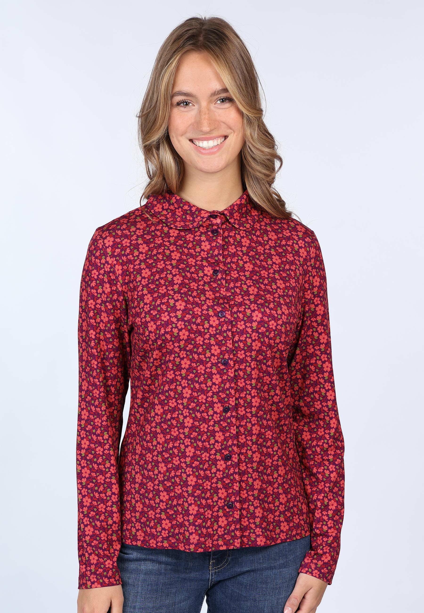 Lykka du Nord Klassische Bluse Eltje little flower
