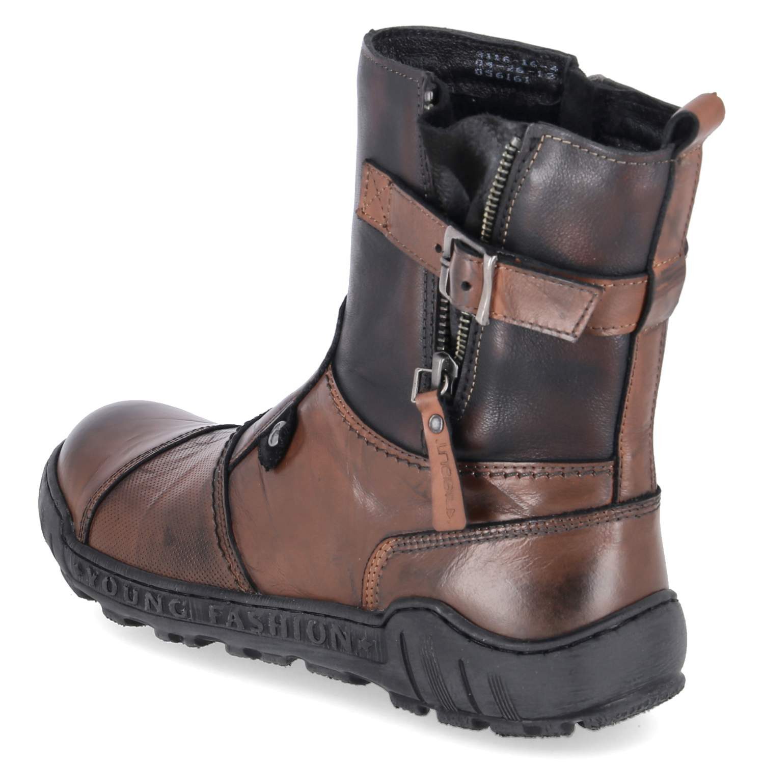 KRISBUT Krisbut 3116-16 PO Damen Glattleder brown Schlupfstiefel