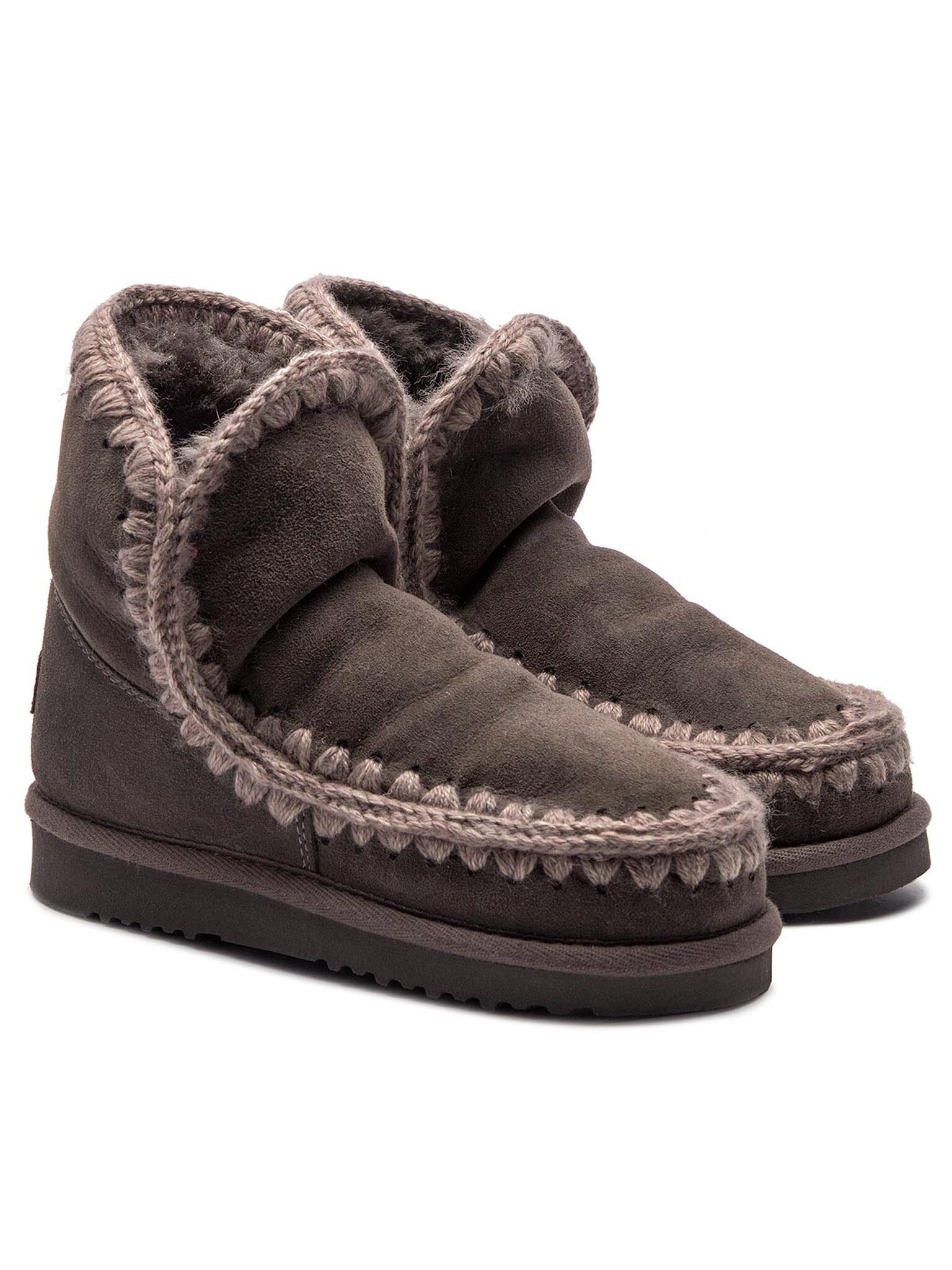 MOU Mou Damen Schneestiefel MOU-Eskimo18 Grau Winterstiefel