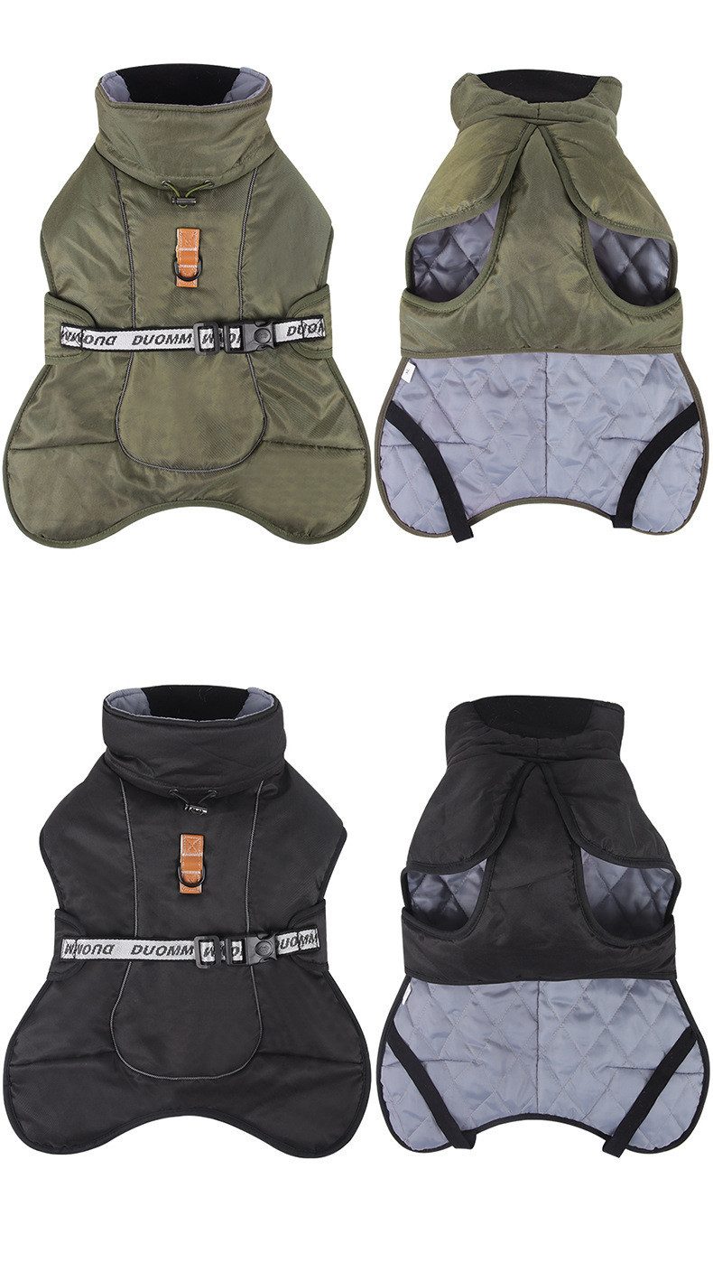Ledander Hundejacke wintermantel hund wasserdicht,winddicht und warm für den Winter, ideal für kleine, mittelgroße und große Hunde