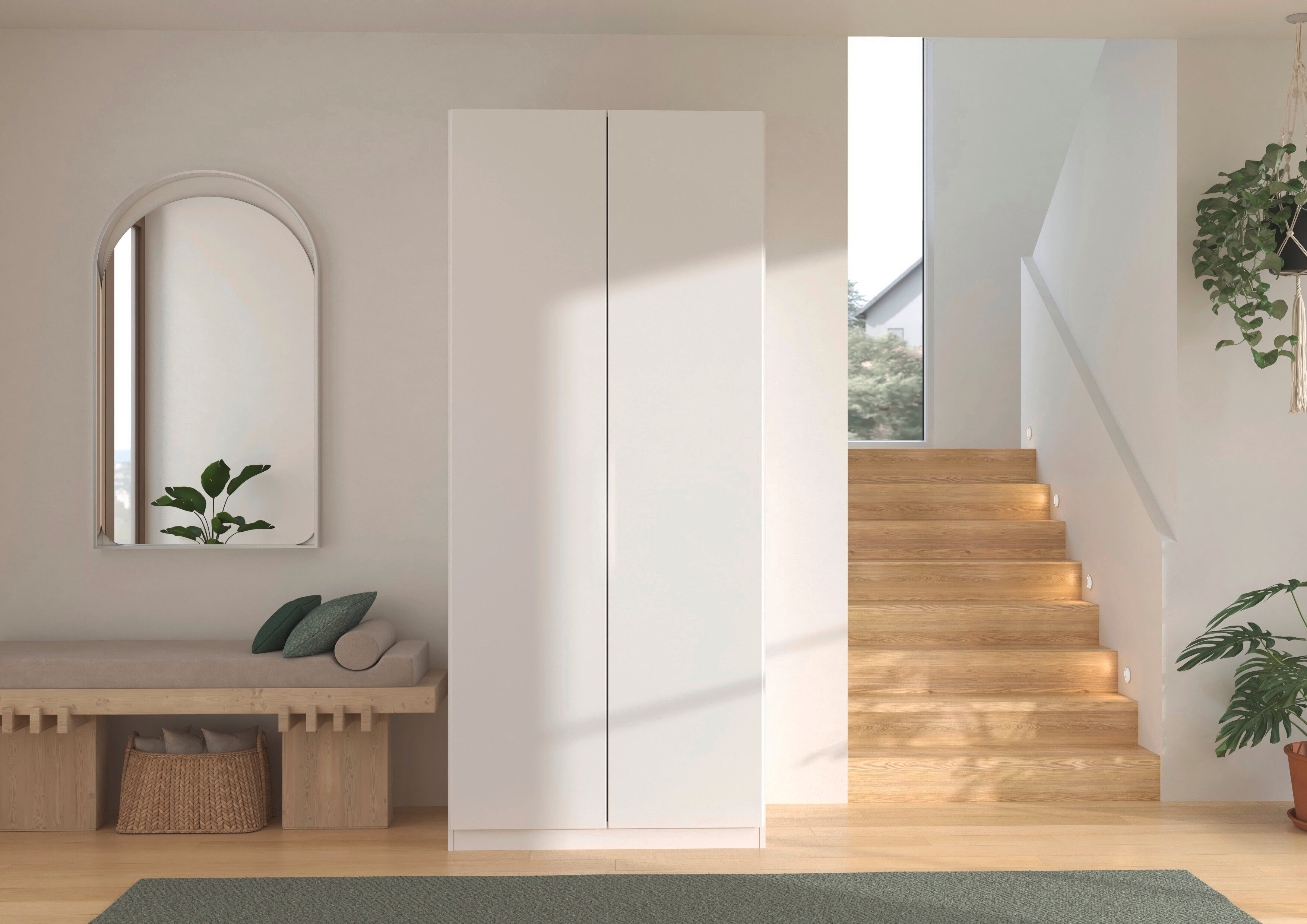 rauch Kleiderschrank Schlafzimmer Garderobe Kinderzimmer WELTNEUHEIT ELVIK by rauch-ONE (3 Ausstattungsvarianten - Breiten 47-405 cm, Höhen 187/212/231 cm) PATE – Bild 2 von 5