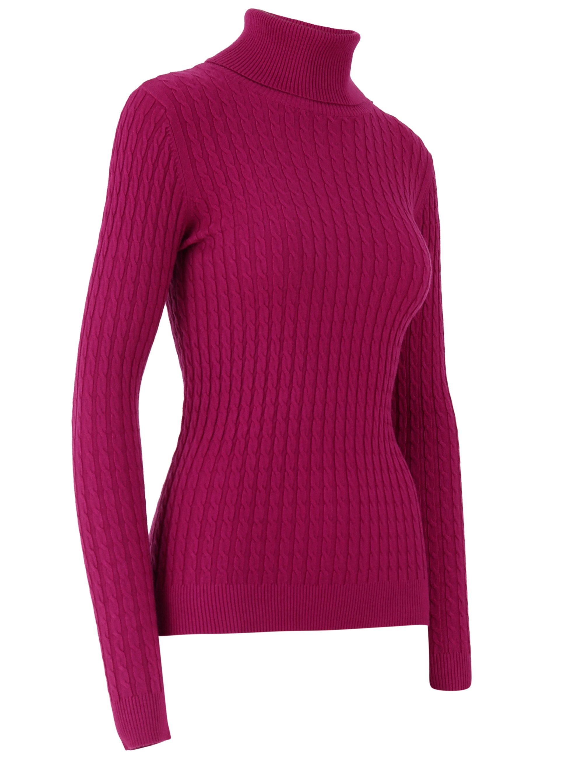 YC Fashion & Style Rollkragenpullover Rollkragenpullover One Size, Zopfmust günstig online kaufen