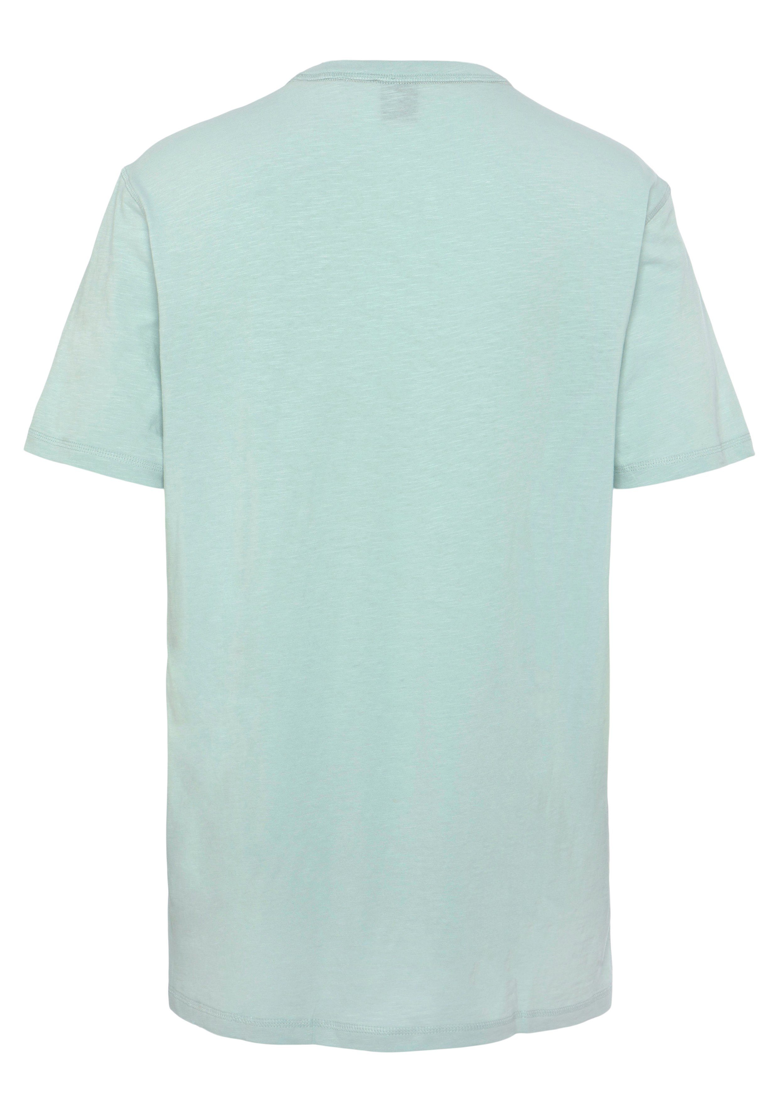 Tegood T-Shirt Turquoise/Aqua 446 ORANGE BOSS mit Rundhalsausschnitt