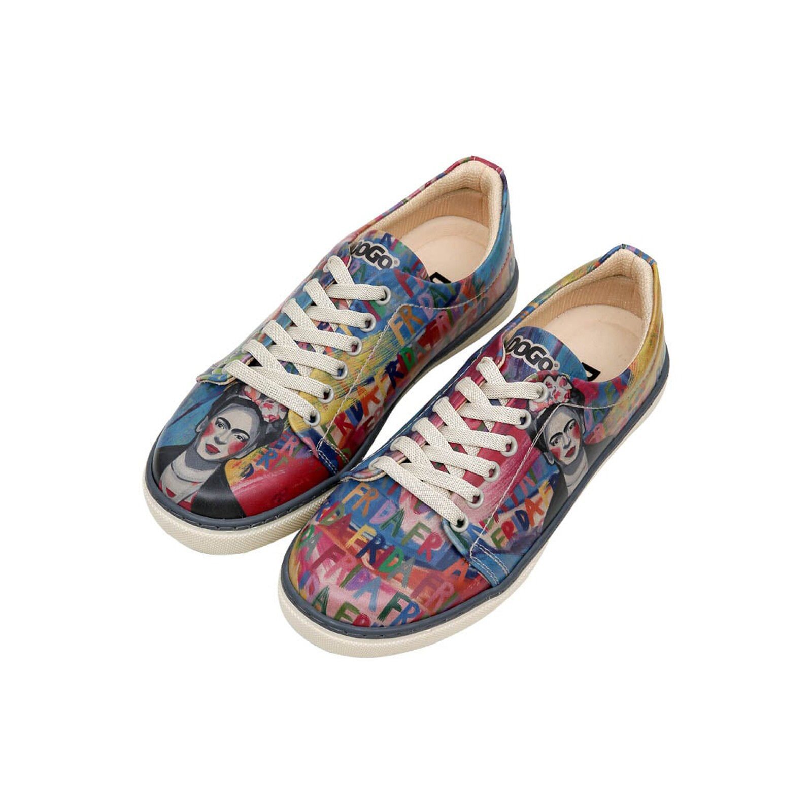 DOGO Classic Schnürsneaker Frida-Kahlo-In-Letters Damen Sneaker günstig online kaufen