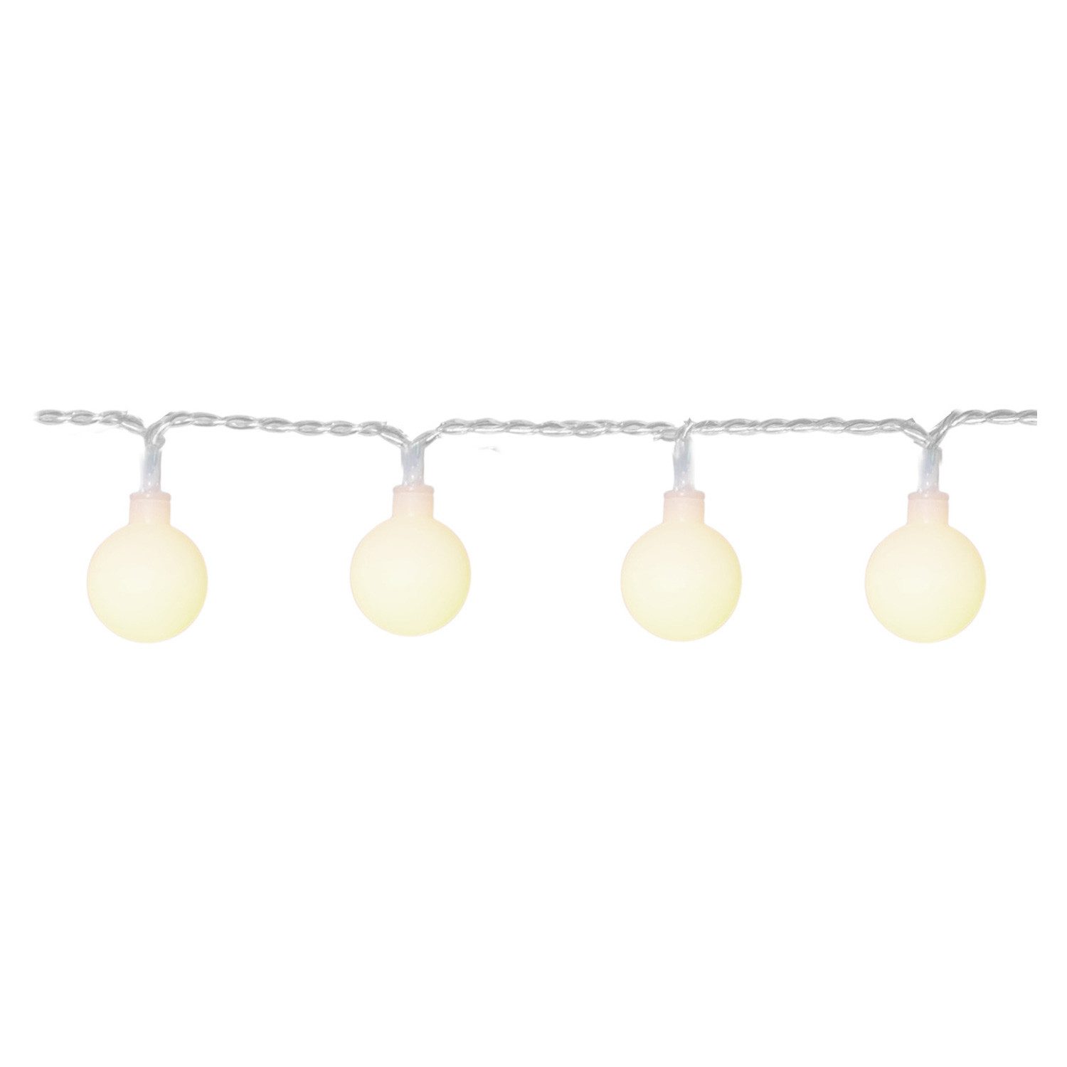 LED-Lichterkette BERRY 50 warmweiße opale Kugeln L: 7,35m Deko Lichterkette für Außen