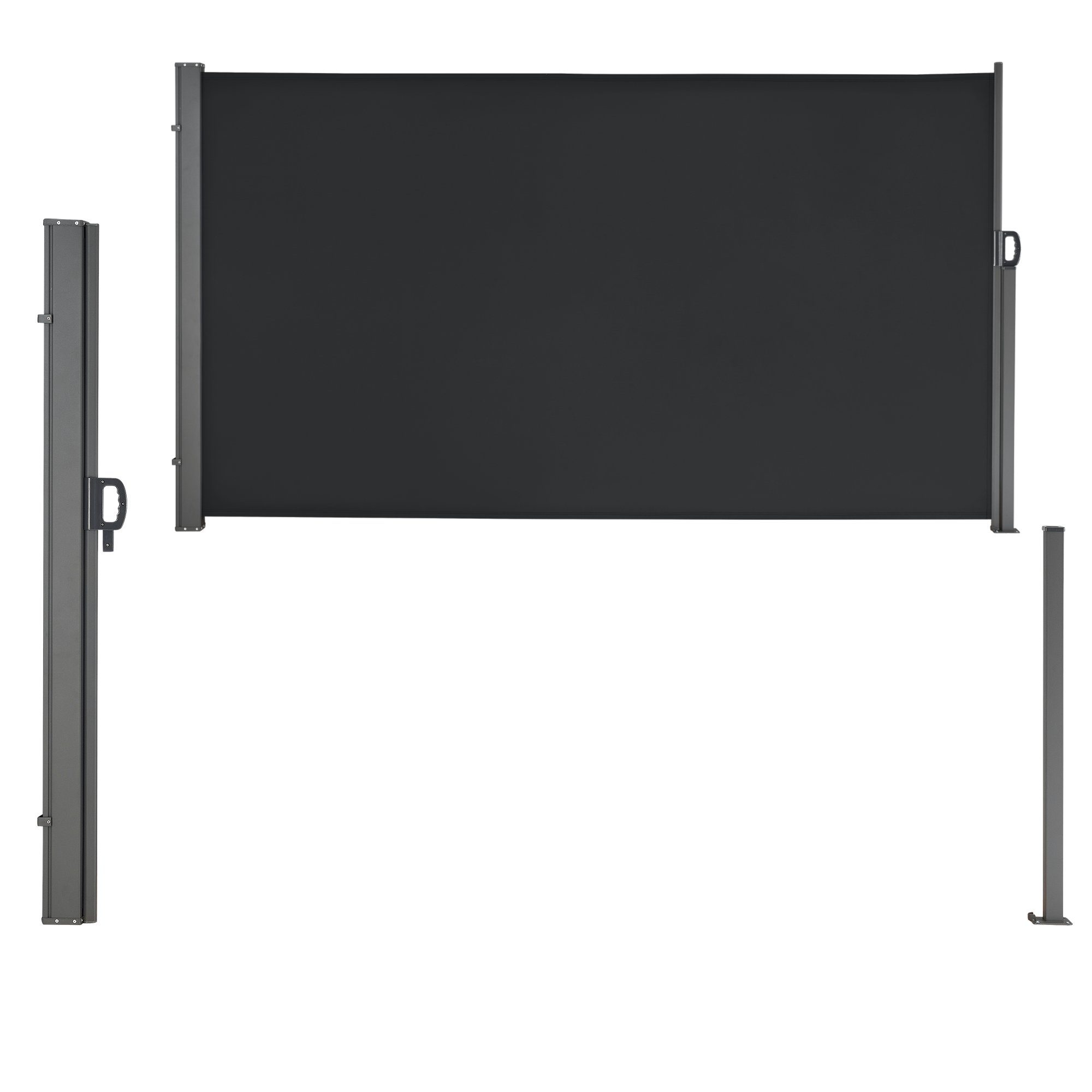 pro.tec Seitenmarkise »Arrentela« Sichtschutz 300 x 180 cm Schwarz – Bild 4 von 5
