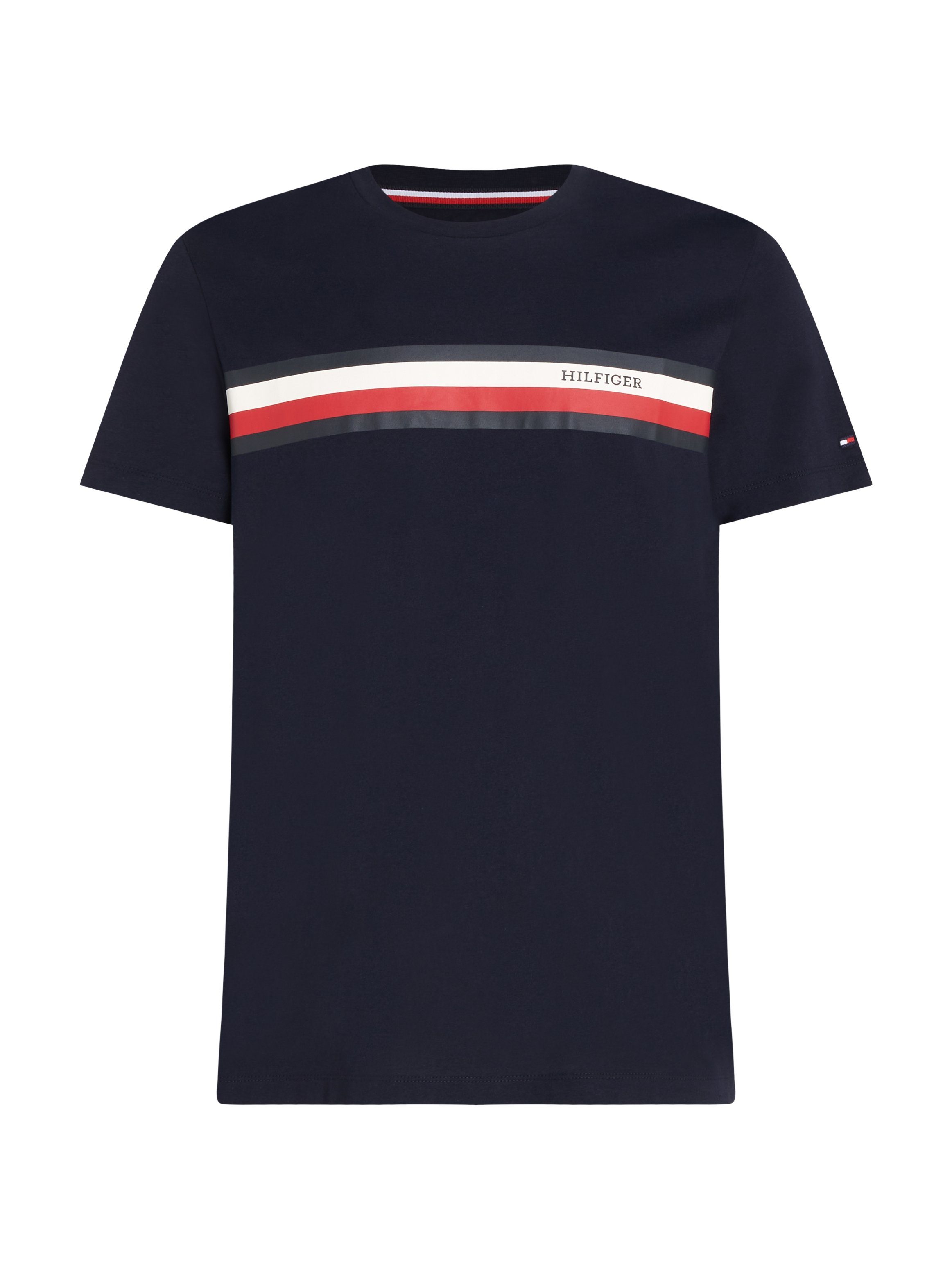 Tommy Hilfiger T-Shirt RWB Sky Desert MONOTYPE CHEST TEE STRIPE