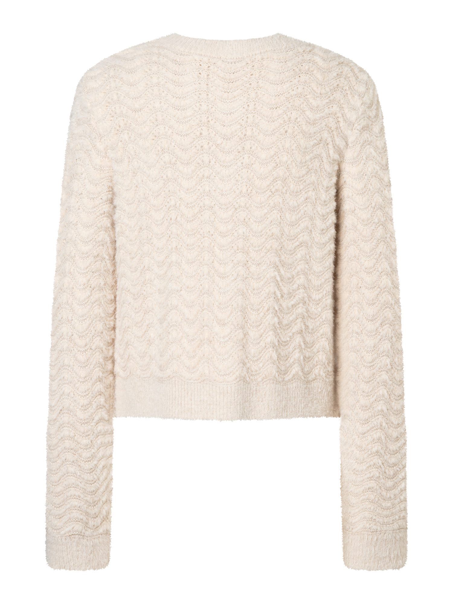 MORE&MORE Strickjacke weiche, flauschige Struktur-Strickjacke günstig online kaufen