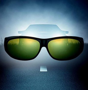 MAVURA Brille »Set DAY & NITE Sonnenüberbrille Nachtsichtüberbrille Überziehbrille Überzieh Nachtsichtbrille Sonnenbrille Überbrille für Brillenträger Autofahren Brille Polarisiert Unisex [2er Set]«