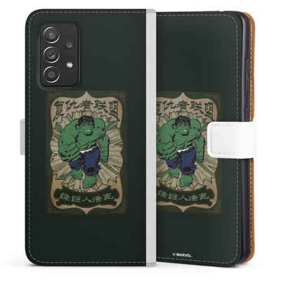 DeinDesign Handyhülle Marvel Hulk Offizielles Lizenzprodukt The Incredible Hulk, Samsung Galaxy A52s 5G Hülle Handy Flip Case Wallet Cover