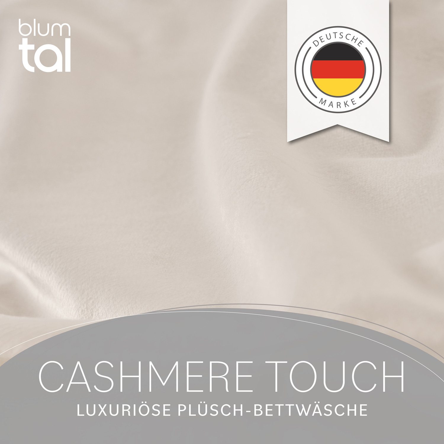 Blumtal Bettwäsche Cashmere-Touch Plüsch, warme Winterbettwäsche + Kopfkiss günstig online kaufen