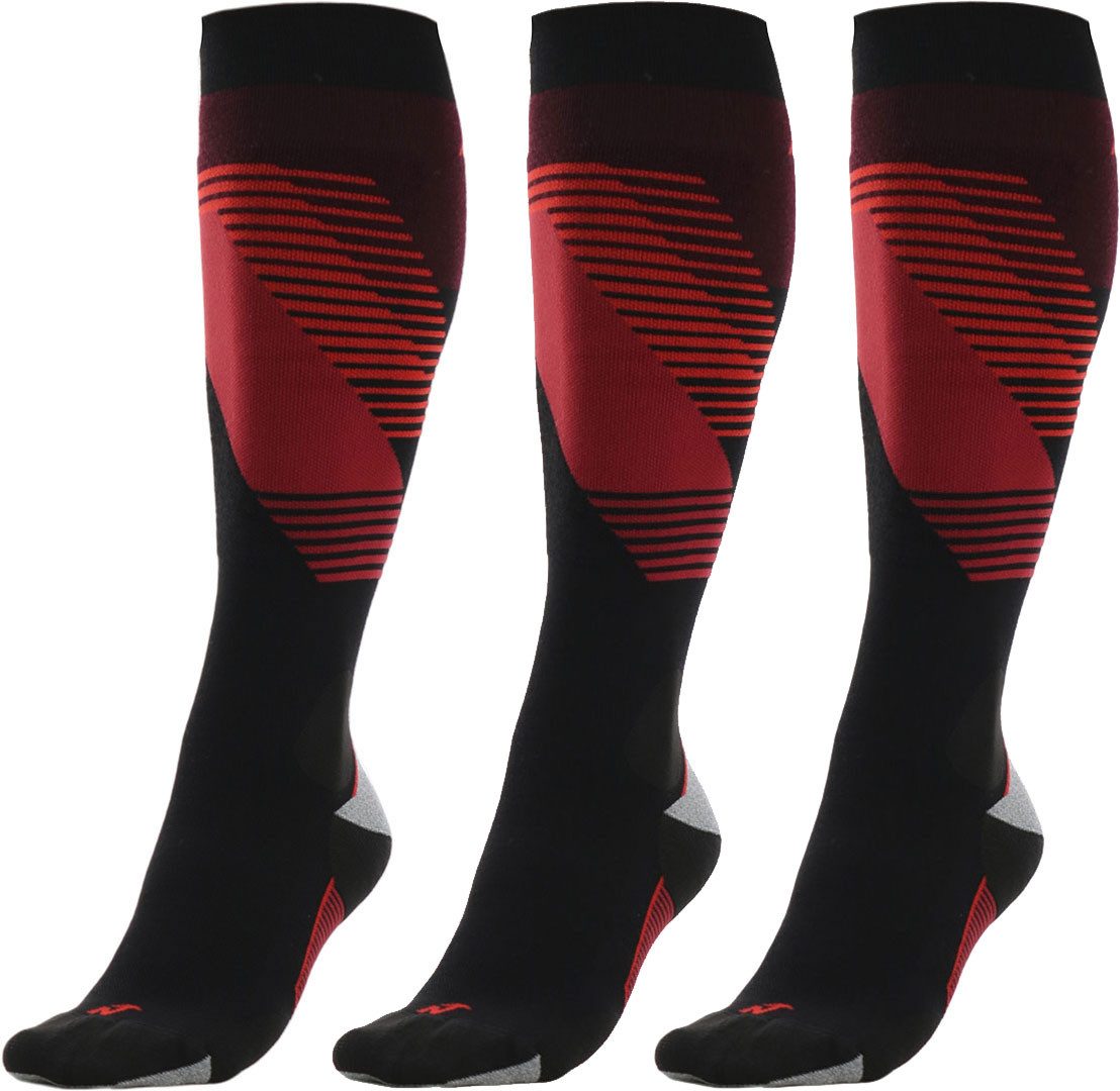 Nordica Skisocken NORDICA UNLIMITED R+L 3er Pack Socken black/red