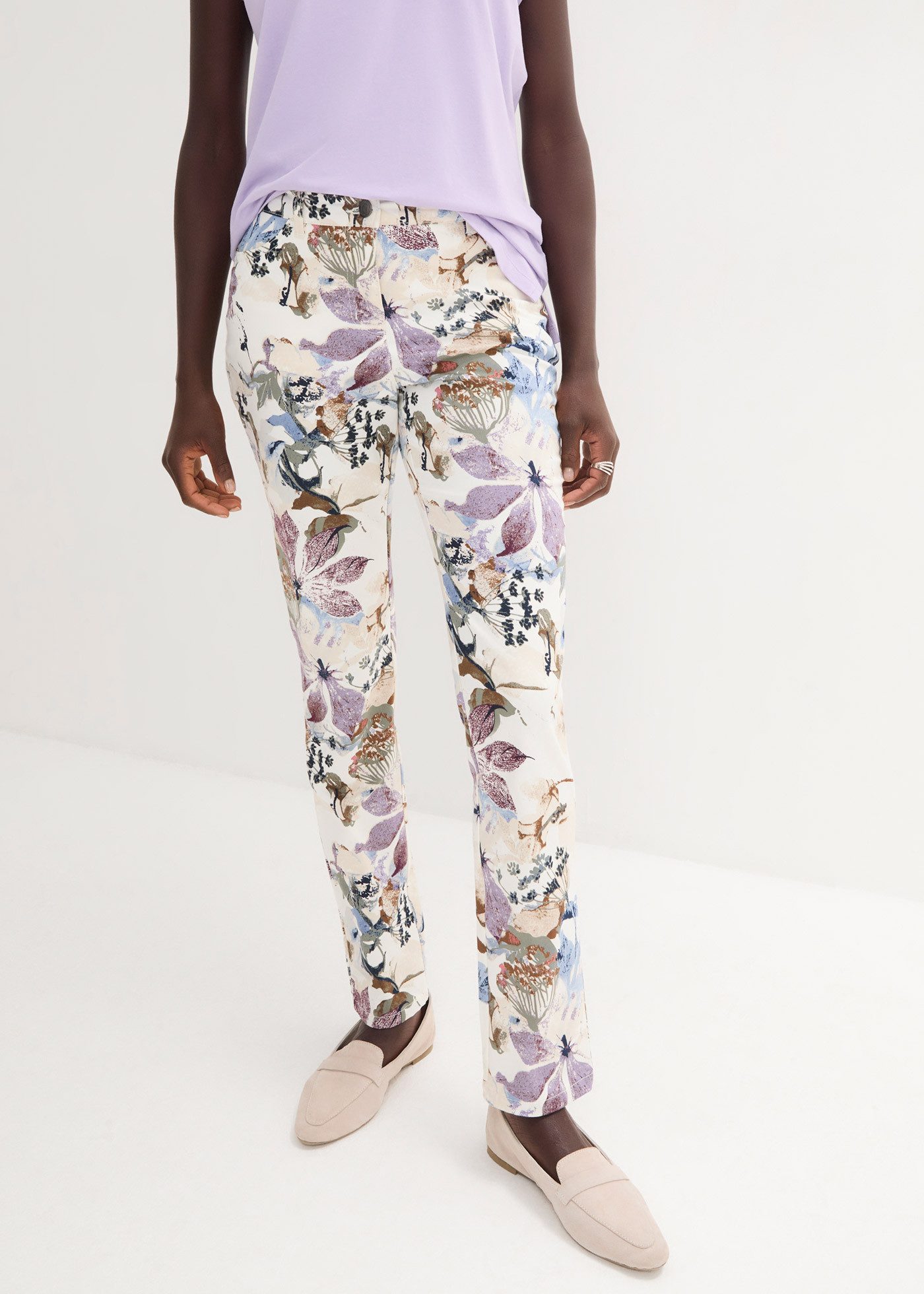 bonprix Stretch-Hose aus elastischem Material, reguläre Passform, eleganter Stil