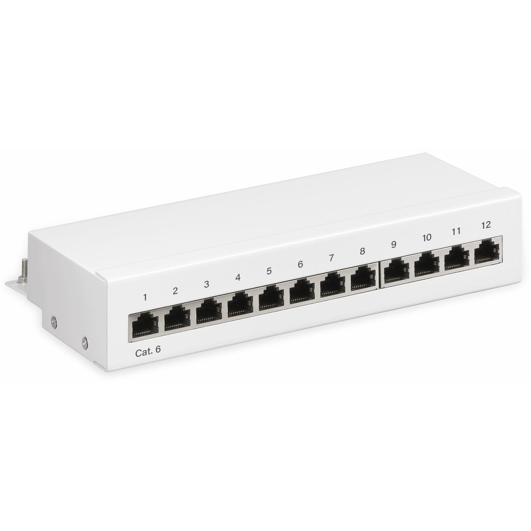 GOOBAY CAT.6 Patchpanel 62070, Mini, 12-fach, STP Netzwerk-Patch-Panel