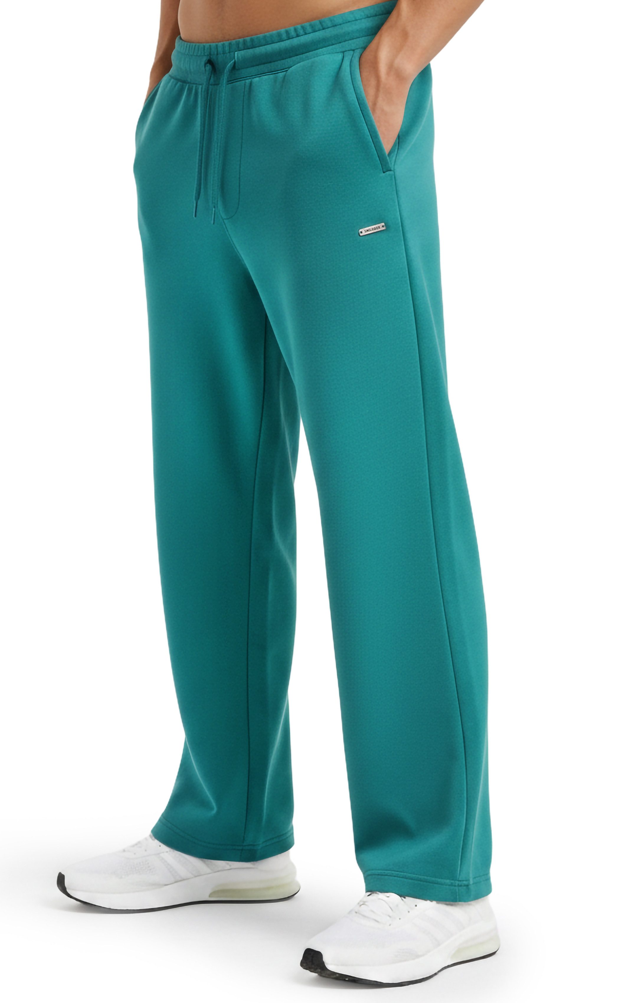 Smilodox Jogginghose Brayan Oversize, Bequeme Sweathose mit Kordelzug & Taschen, lässig lockere Passform Breites Bein Freizeithose Sport Streetstyle Alltag
