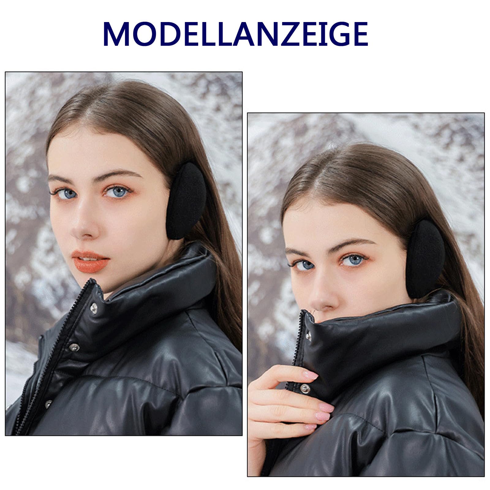 Bextsrack Ohrenwärmer 2 Paar Ohrenschützer, Ohrenwärmer, Winter-Ohrenschützer (2-St) Winddicht, Weich, Verdickt, Anti-Fall, Nicht Flauschig, Hält Warm