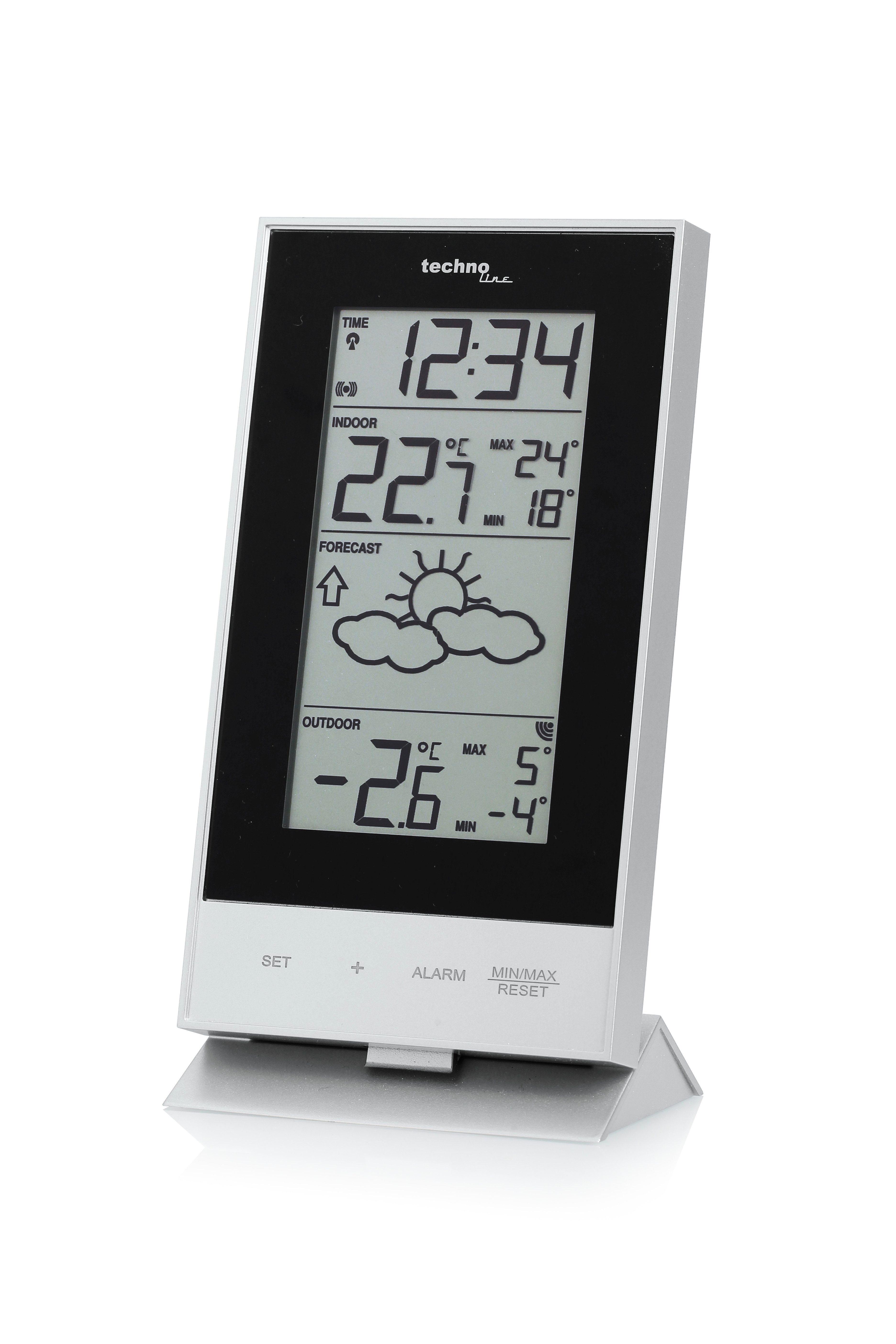 technoline WS 9910 Wetterstation (inklusive Außensender, Vorhersage von Wettersituationen und Wettertendenzen)