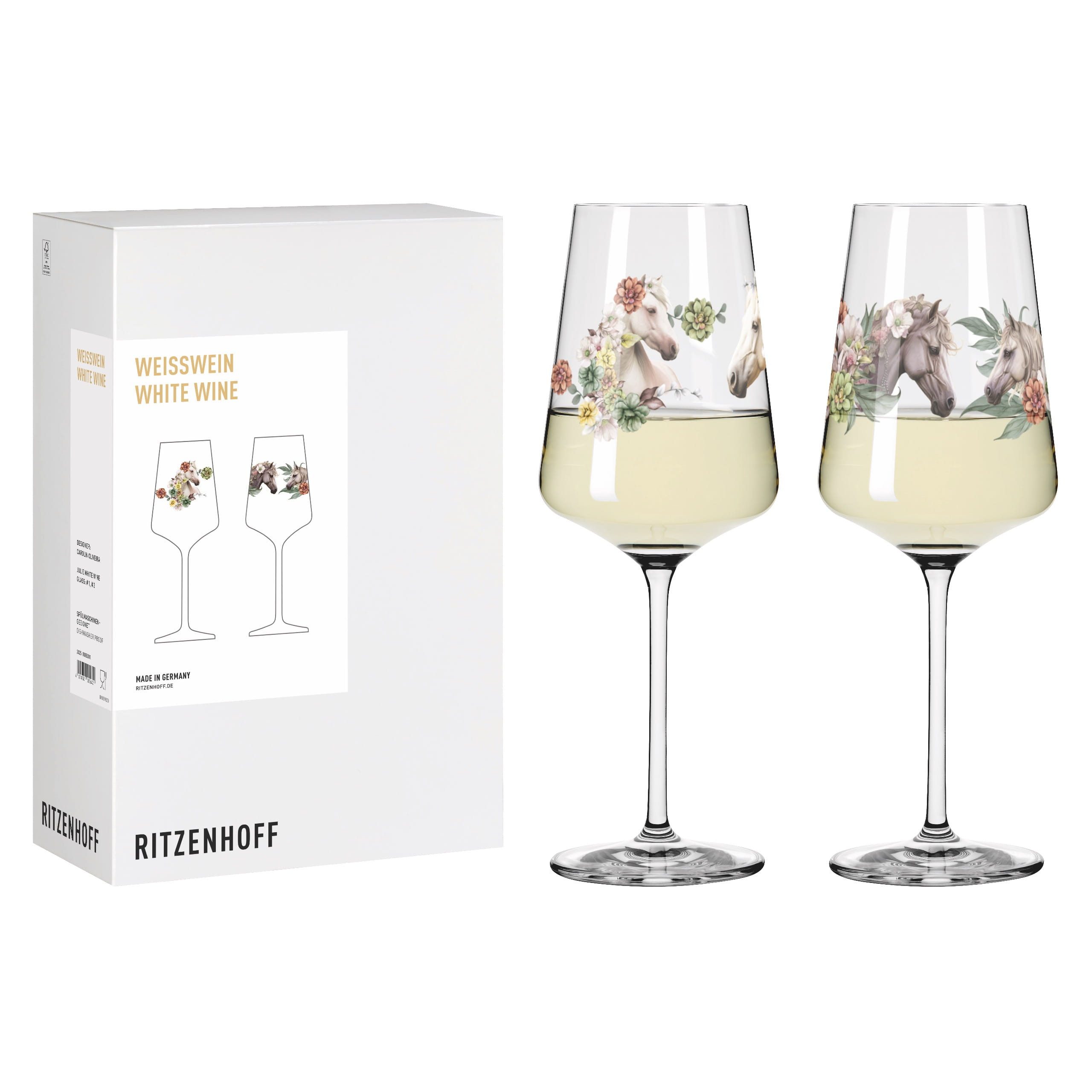 Weinglas Reitgold