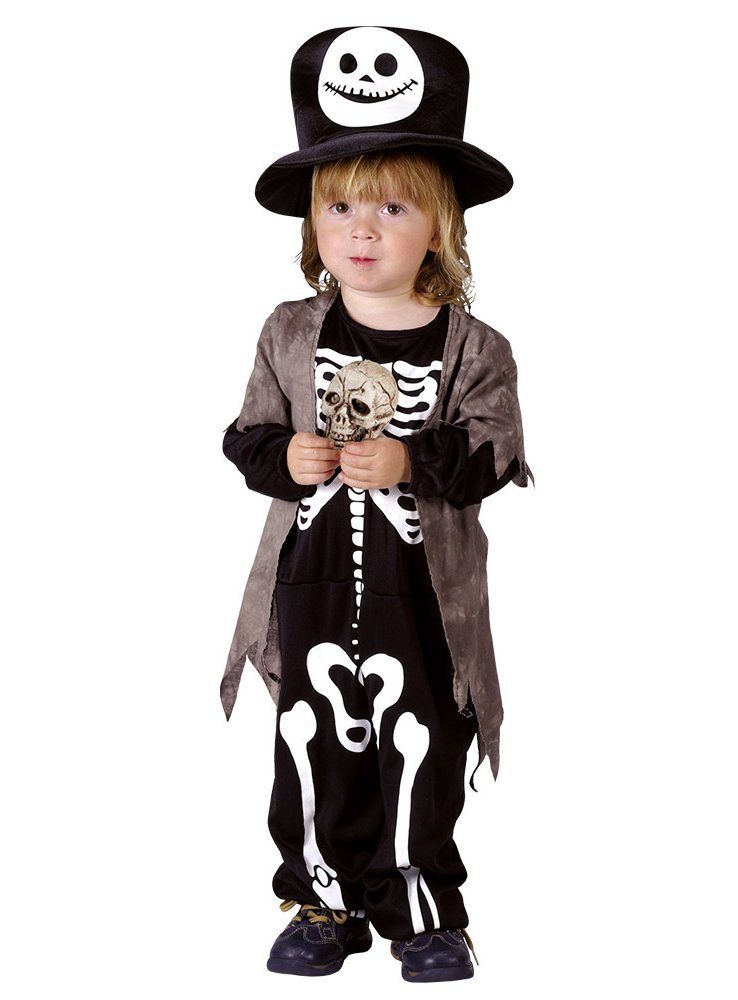 Boland Kostüm Knochenknirps - Halloween Kostüm Kinder Junge, Süßes Halloweenkostüm für 3-4 jährige Kinder