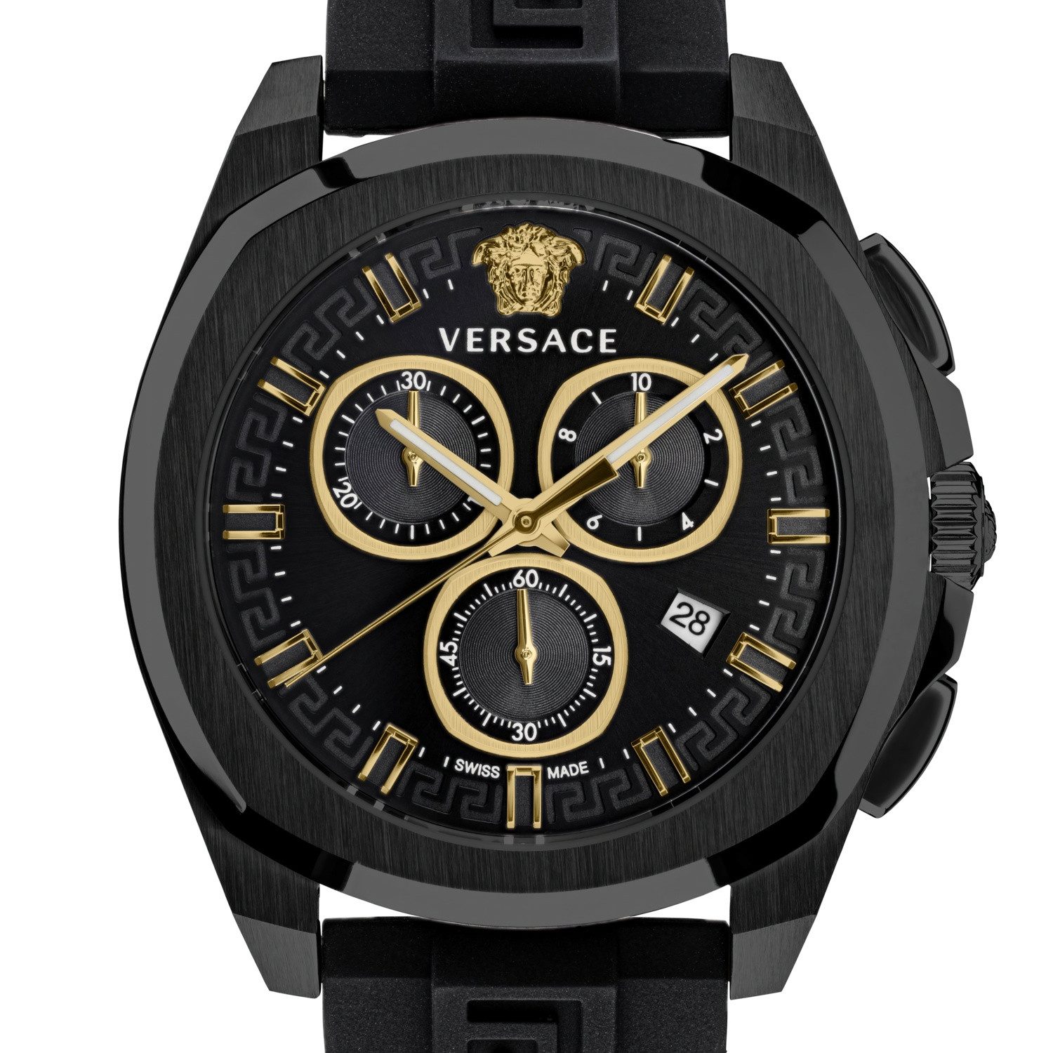 Versace Schweizer Uhr New Chrono Geo, Mit Echtheitskarte und CLG Sicherheitsnummer