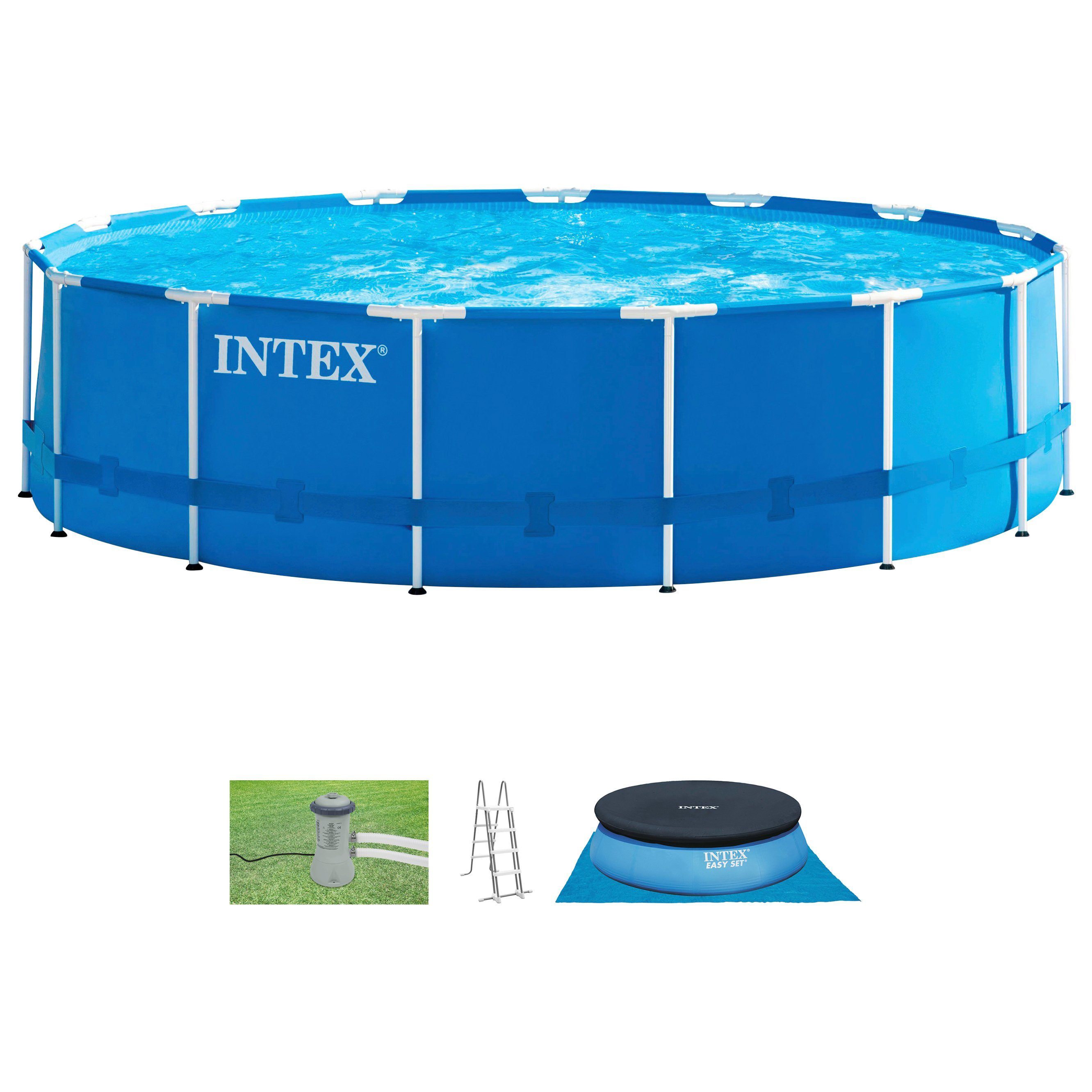 Intex Framepool Metal Frame (Set), 5-tlg., ØxH: 457x122 cm