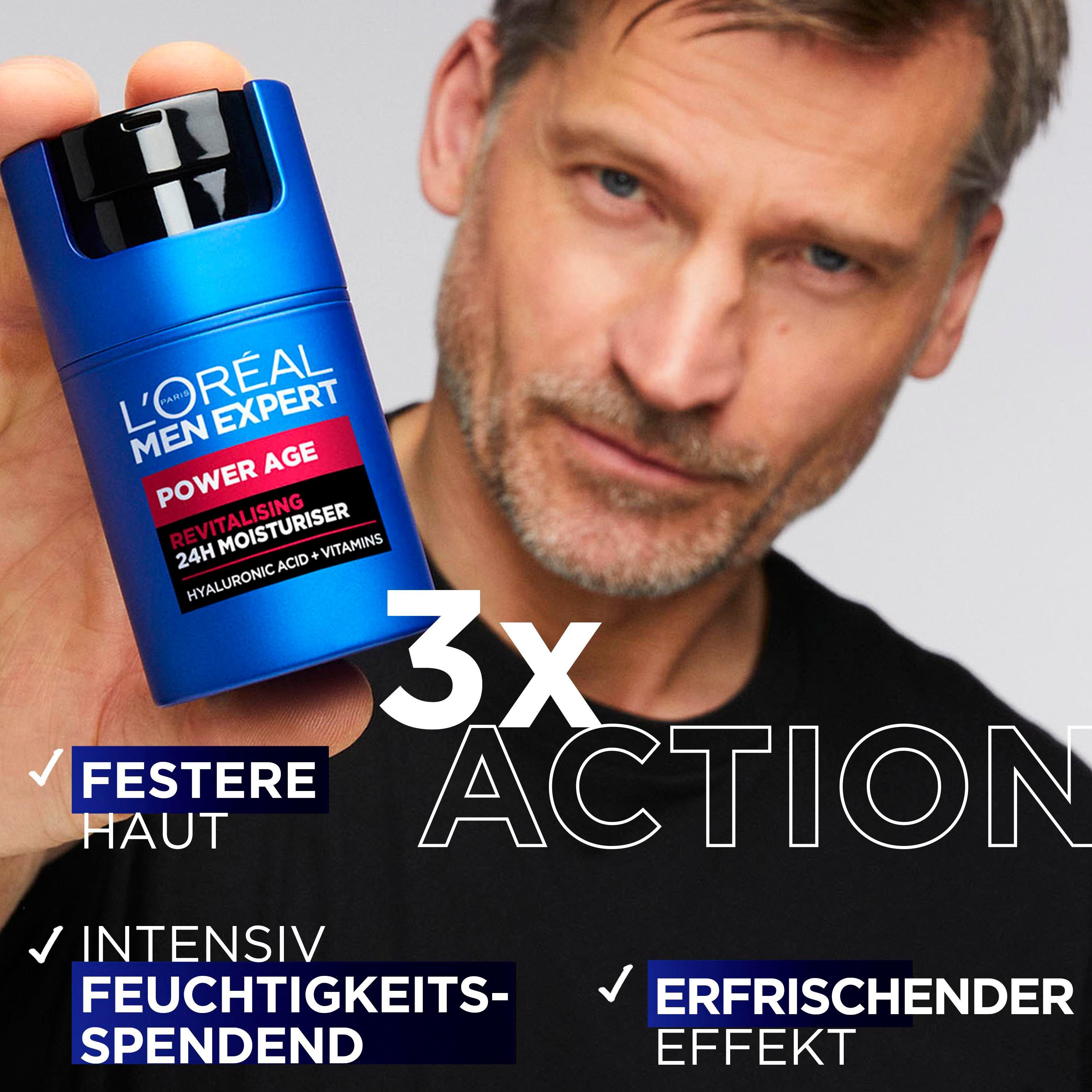 L'ORÉAL PARIS MEN EXPERT Pflege-Set Power Age-Set: Serum & Pflege, mit Hyaluron