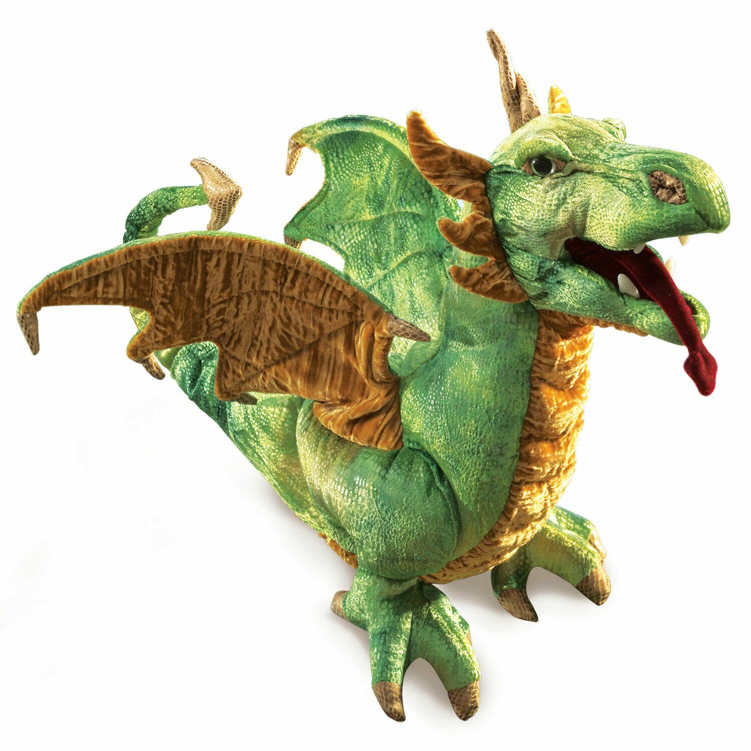 Folkmanis Handpuppen Handpuppe Folkmanis Handpuppe Lindwurm Drache 2812 (Packung)