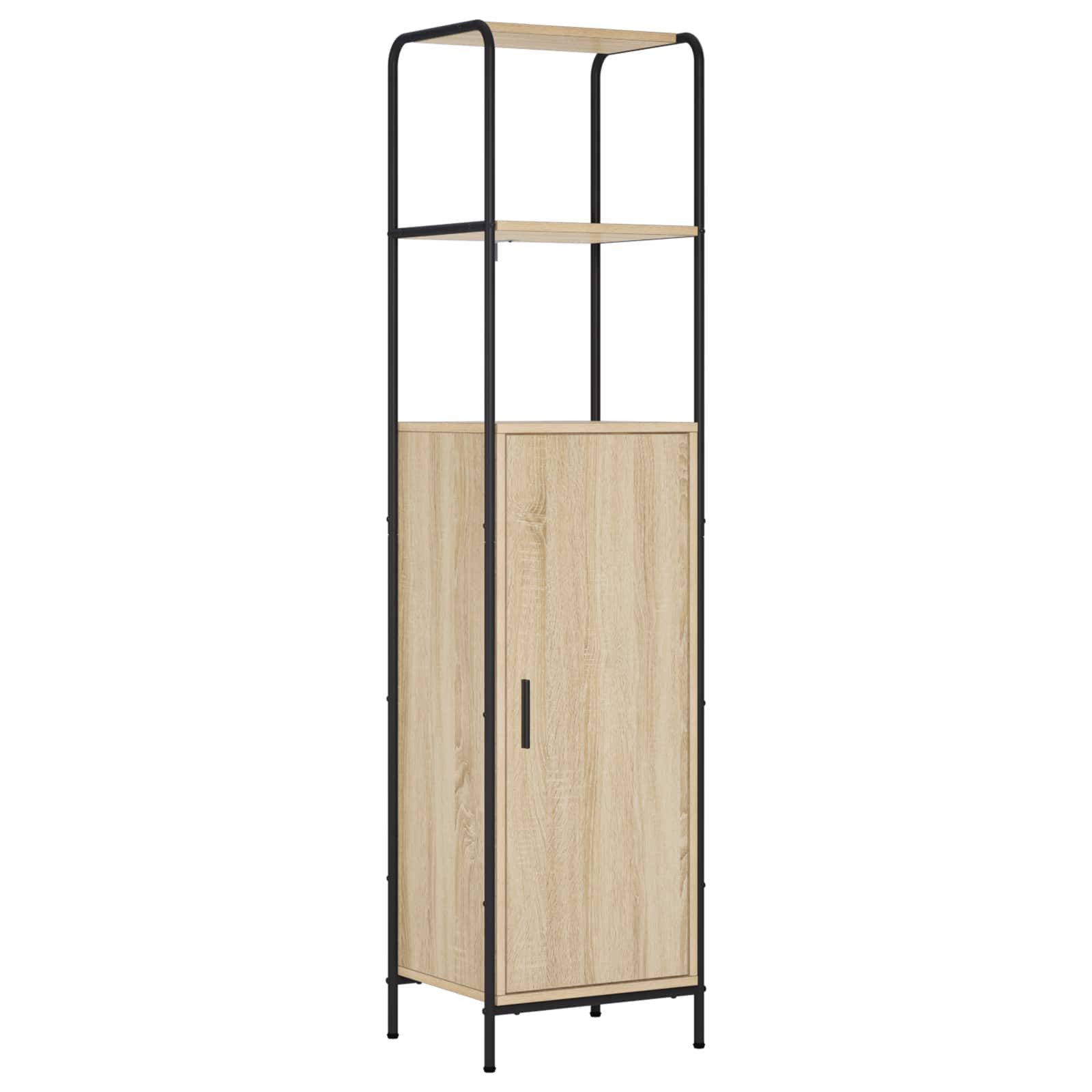 vidaXL Highboard Highboard Sonoma-Eiche 40 x 33 x 161 cm Holzwerkstoff (1 St)
