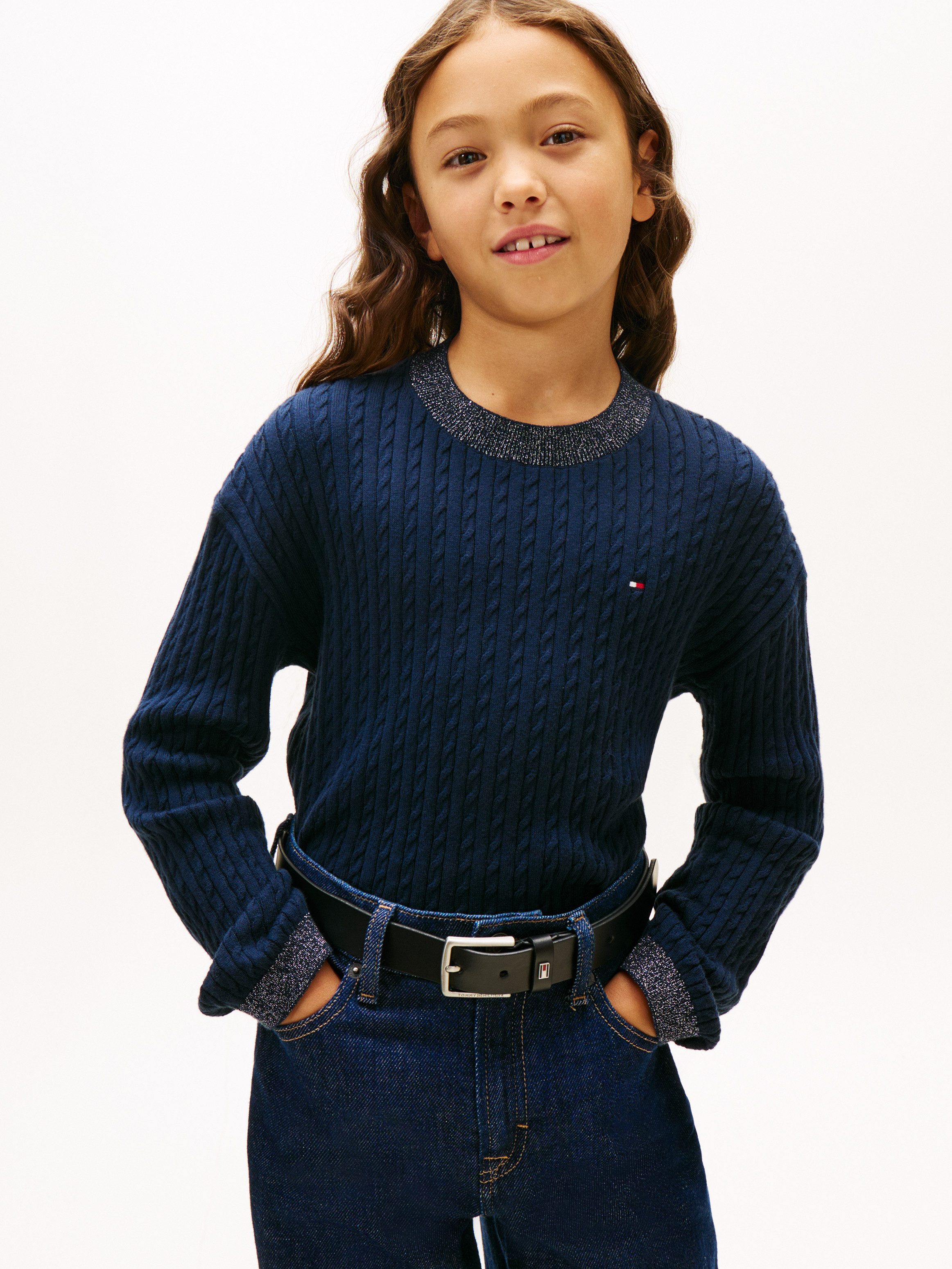 Tommy Hilfiger Strickpullover Regular fit, für Kinder bis 16 Jahre