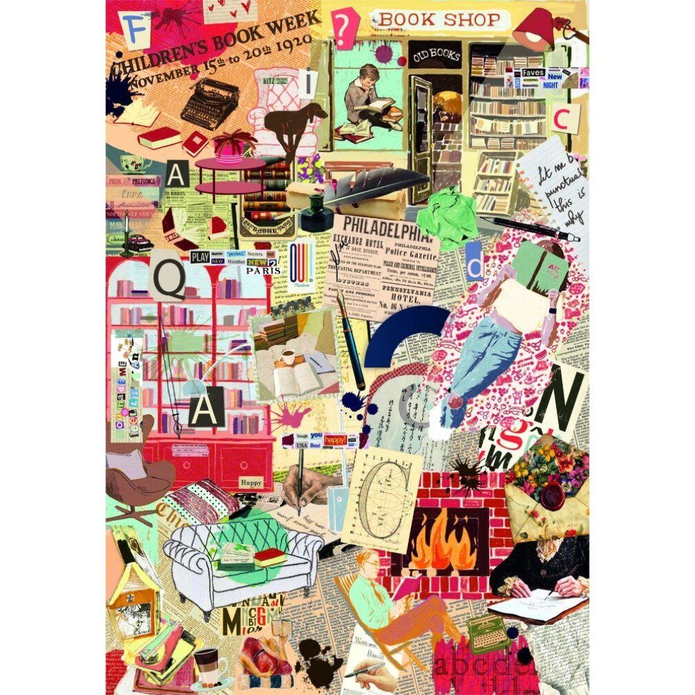 Clementoni® Puzzle Speciali Noli Bücher Schreibpuzzle 1000Stück, Puzzleteile