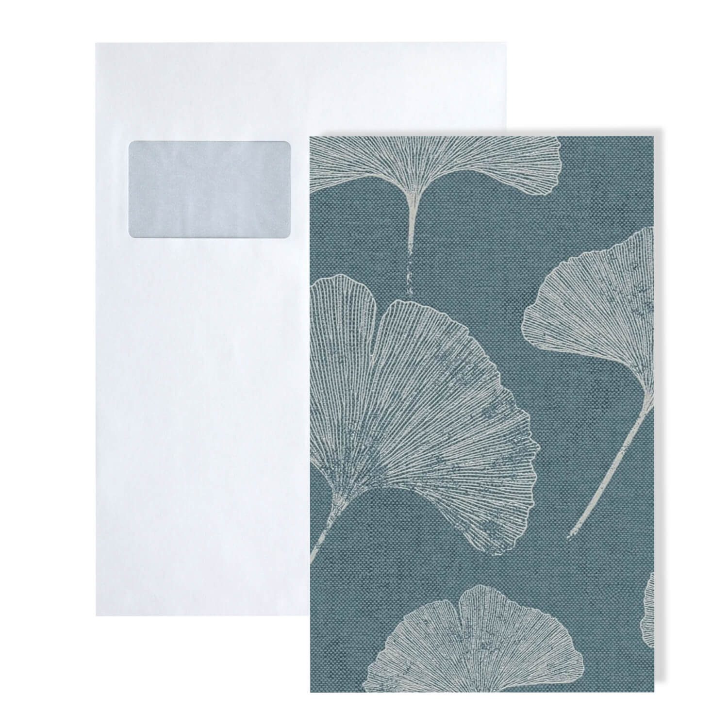 Profhome Schaumtapete 1 MUSTERSTÜCK S-389662-GU DIN A4 MUSTER der Landhaus Tapete, (1 Musterblatt, ca. A5-A4), blau