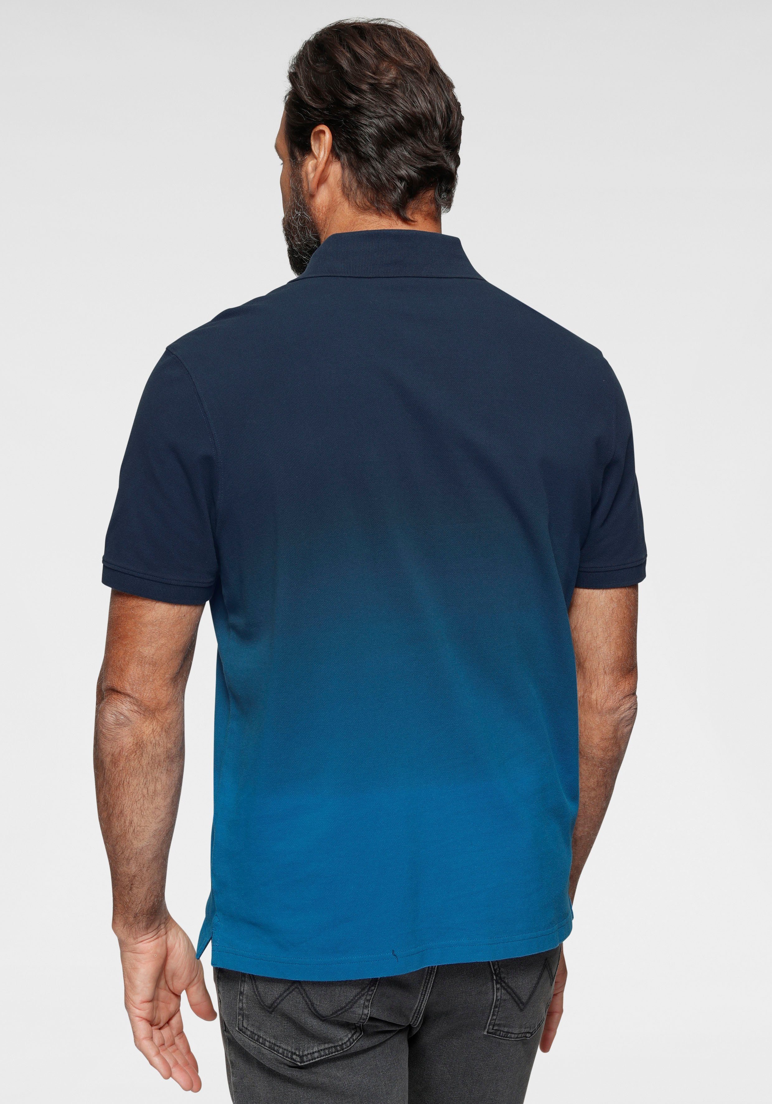 Man's World Poloshirt Kurzarm, mit Polokragen, aus Piqué-Stoff, mit stilvoller Stickerei