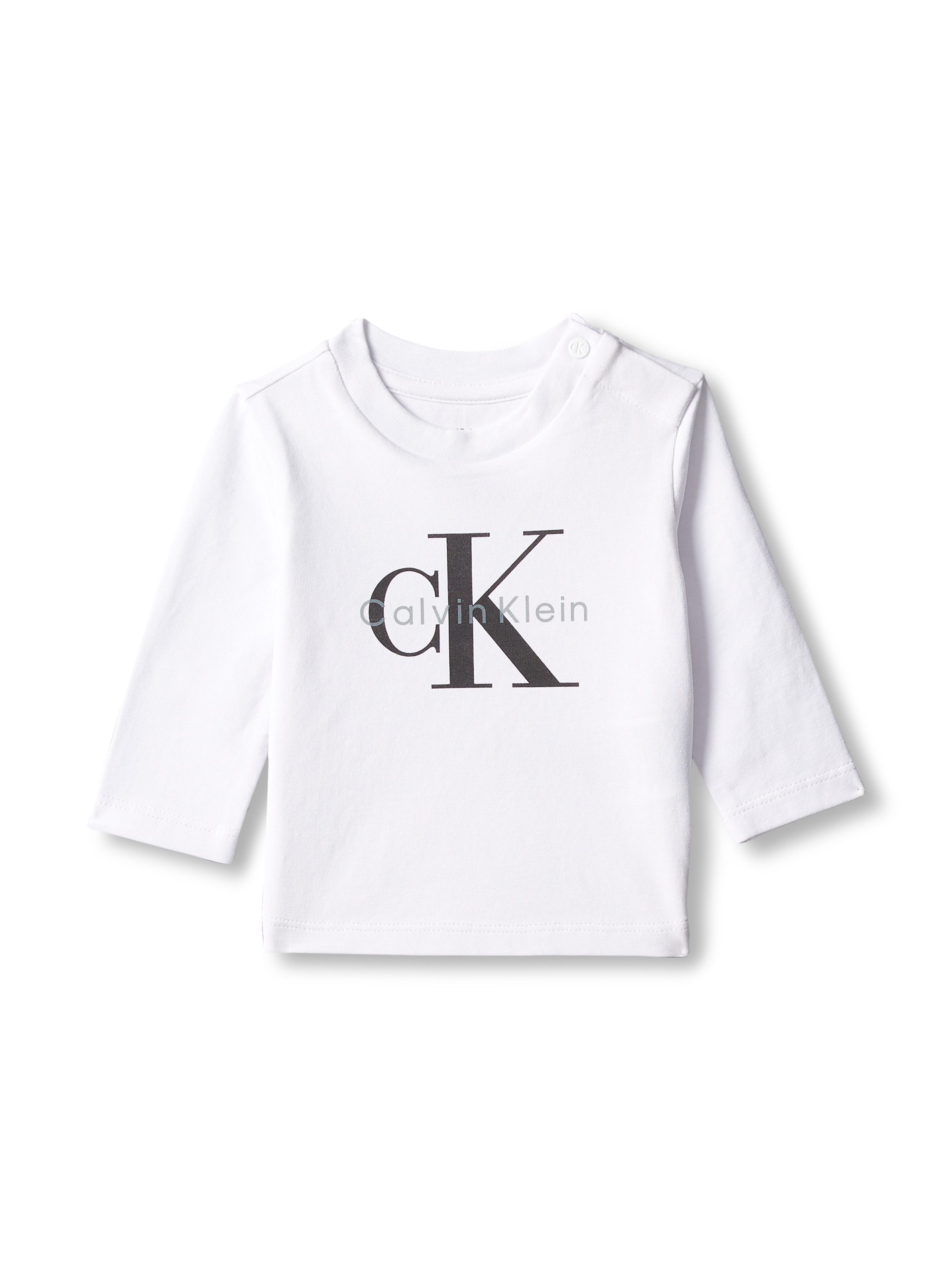 Calvin Klein Langarmshirt MONOLOGO T-SHIRT Regular fit, Logoschriftzug