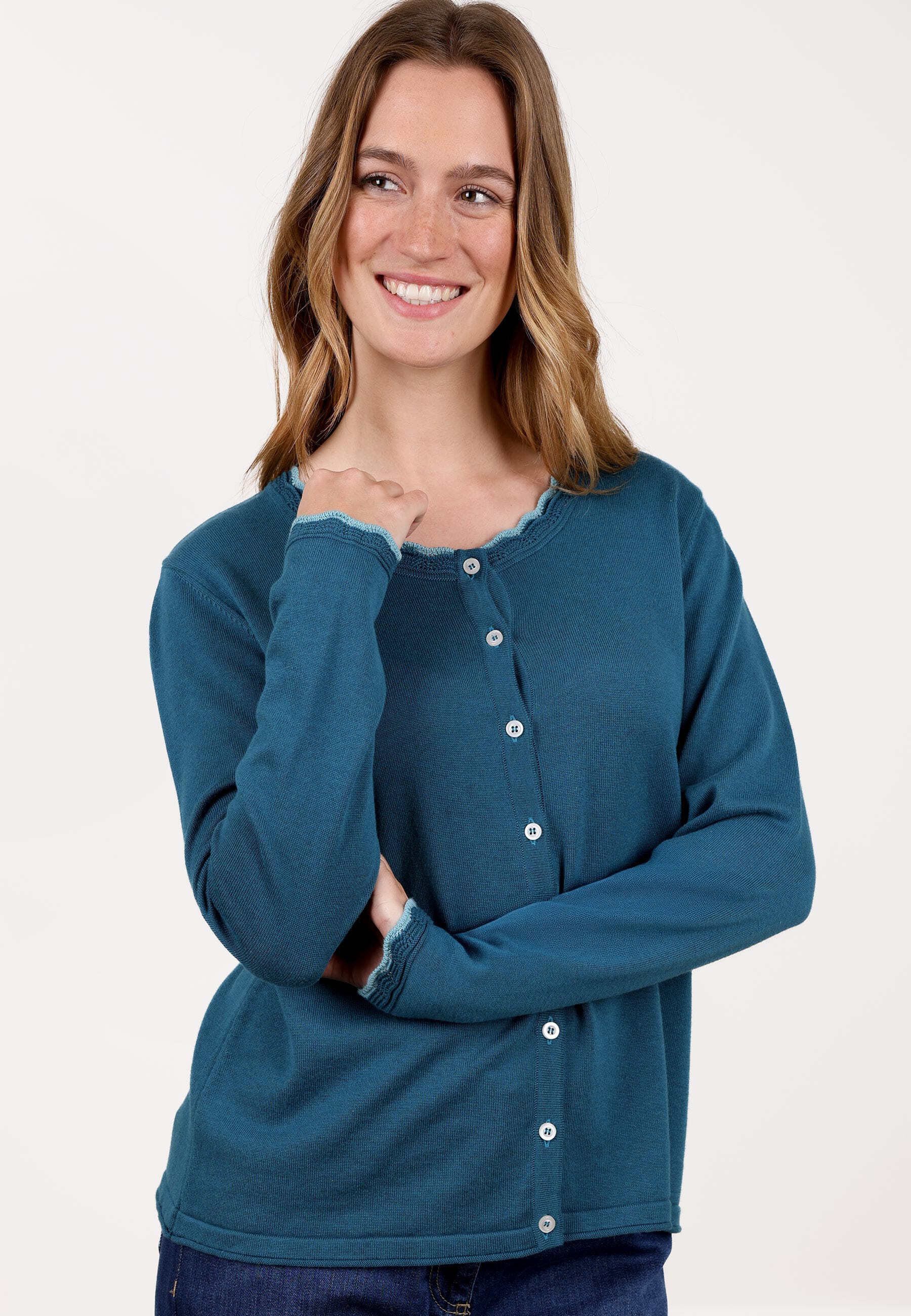 Sorgenfri Sylt Strickjacke Idores Spitzendetails