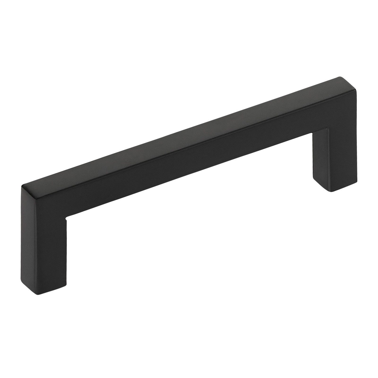 SO-TECH® Möbelgriff Stangengriff E8, aus echt Edelstahl, Profil eckig 10x10 mm (1-St), schwarz matt, Bohrlochabstand 96 mm, mit Schrauben