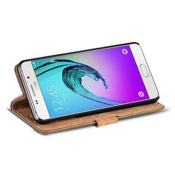 CoolGadget Handyhülle Retro Klapphülle für Samsung Galaxy A5 2016 5,2 Zoll, Schutzhülle Wallet Case Kartenfach Hülle für Samsung Galaxy A5 2016