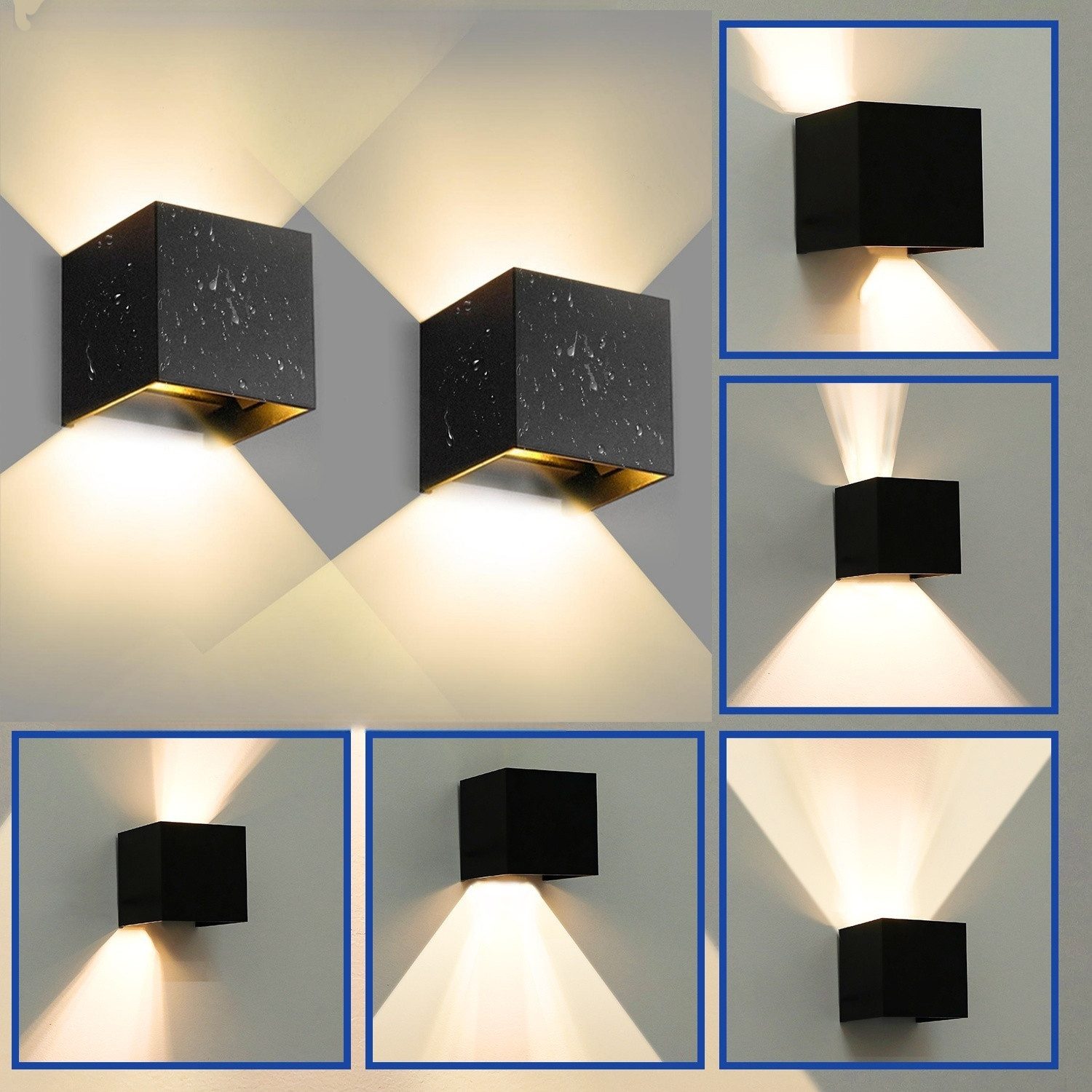 WILGOON LED Wandleuchte 6W LED Aluminium günstig online kaufen