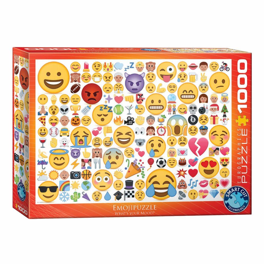 EUROGRAPHICS Puzzle Emojipuzzle - Wie bist Du drauf?, 1000 Puzzleteile