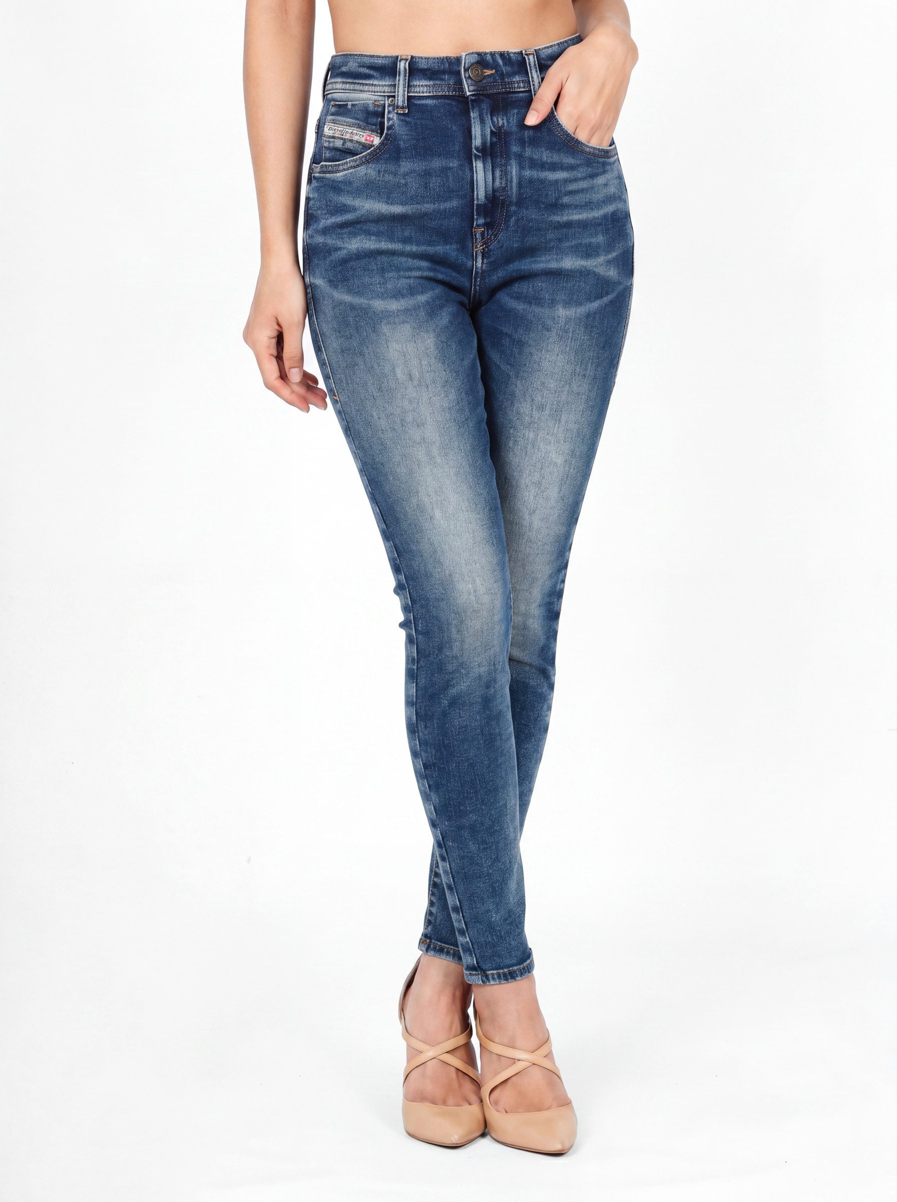 Diesel Skinny-fit-Jeans High Waist - 1984 SLANDY-HIGH Knöchelfrei, Hoher Stretch