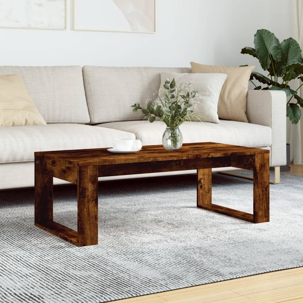 furnicato Couchtisch Räuchereiche 102x50x35 cm Holzwerkstoff günstig online kaufen