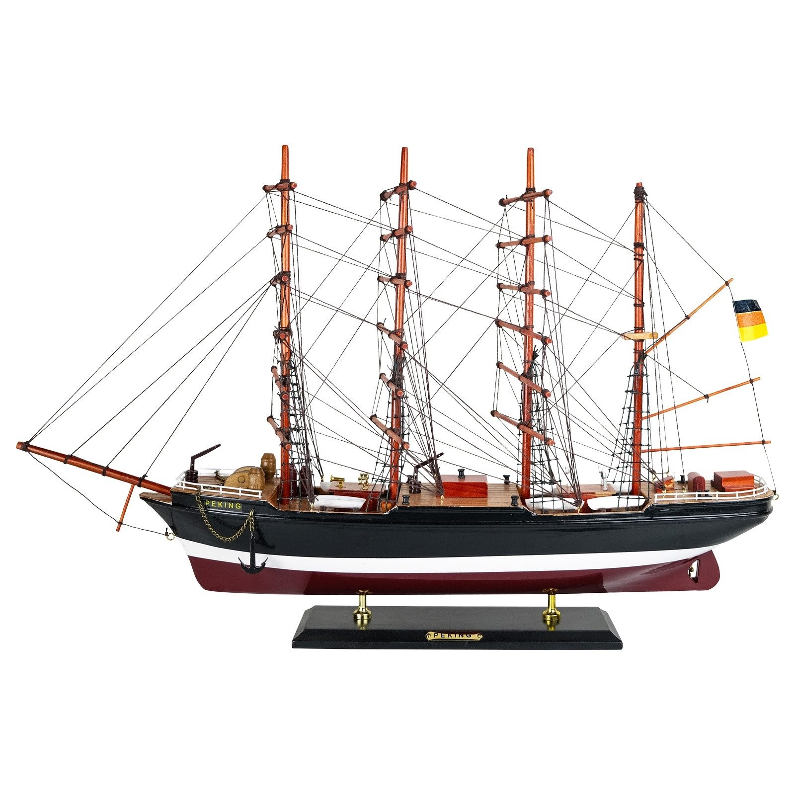 Aubaho Dekoobjekt Segelschiff Peking Museumsschiff Modellschiff Holz Schiff - kein Bausa