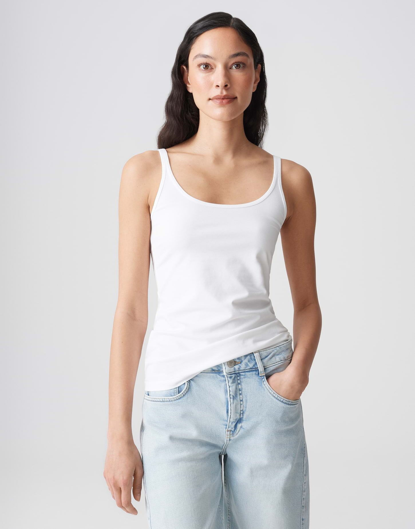 Trägertop Trägertop INA Slim aus stretchigem BCI Cotton Mix