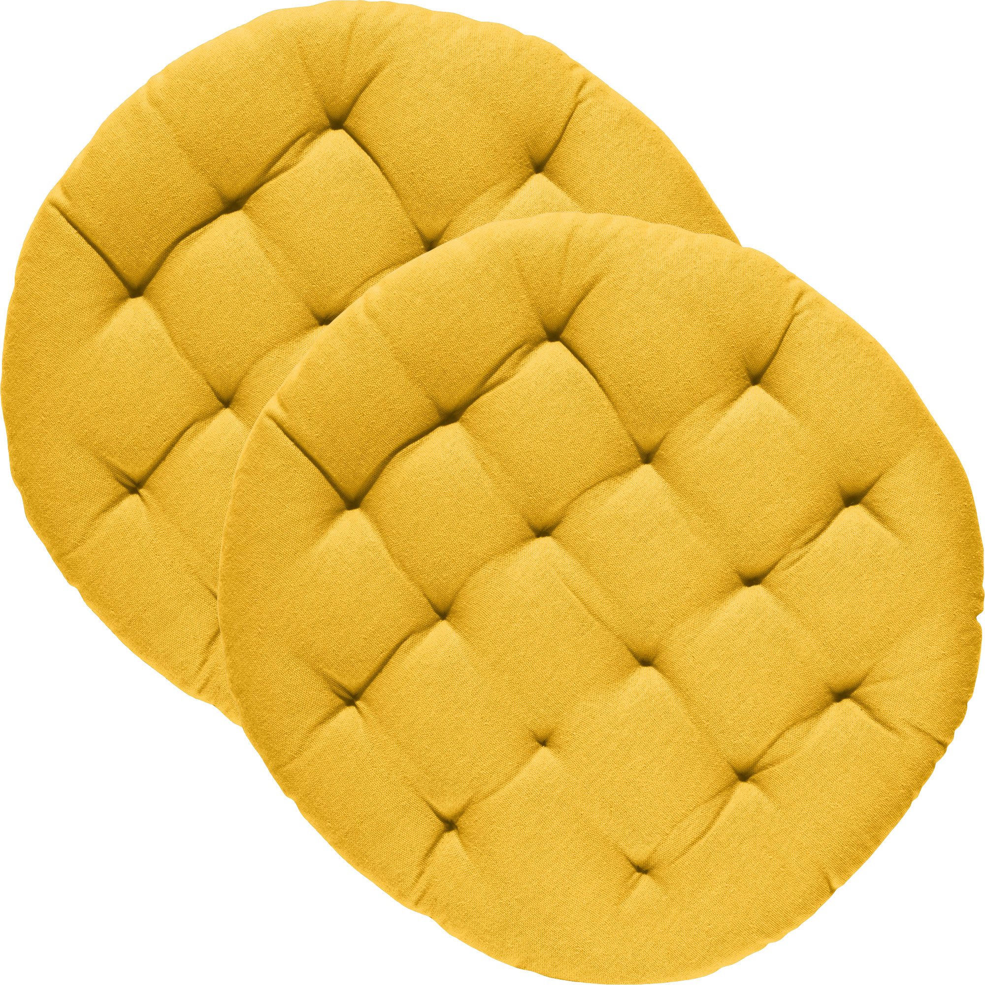 REDBEST Stuhlkissen Stuhlkissen "Tulsa" 2er-Pack, Uni