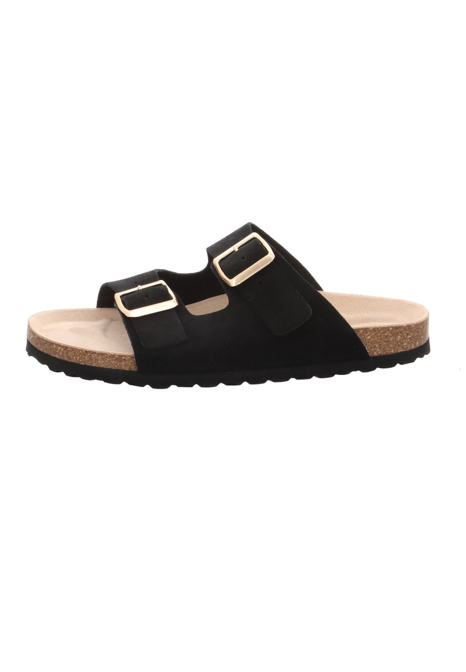 natural Sense Tieffußbett black Pantolette